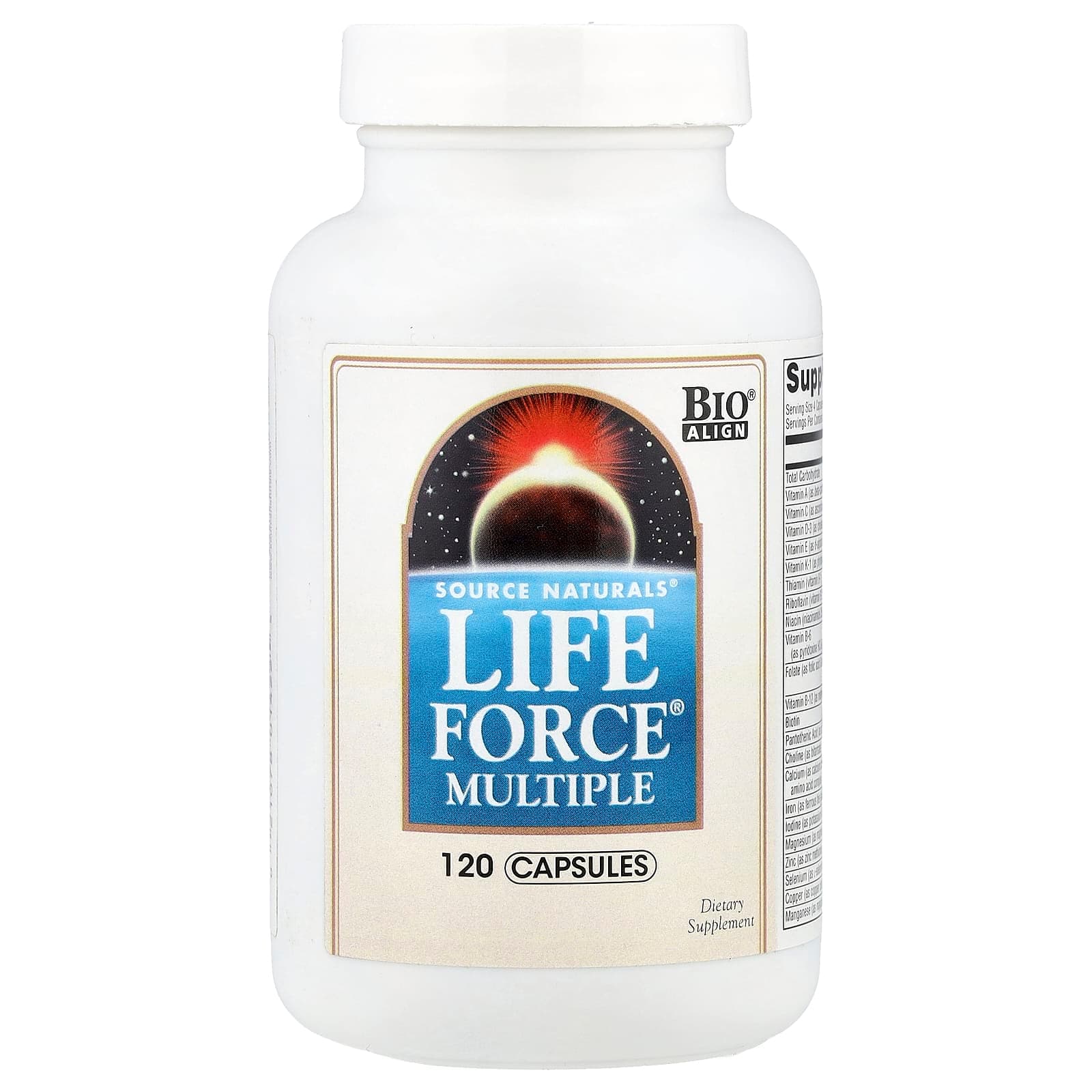 Source Naturals Life Force Multiple – 120 gélules de Source Naturals