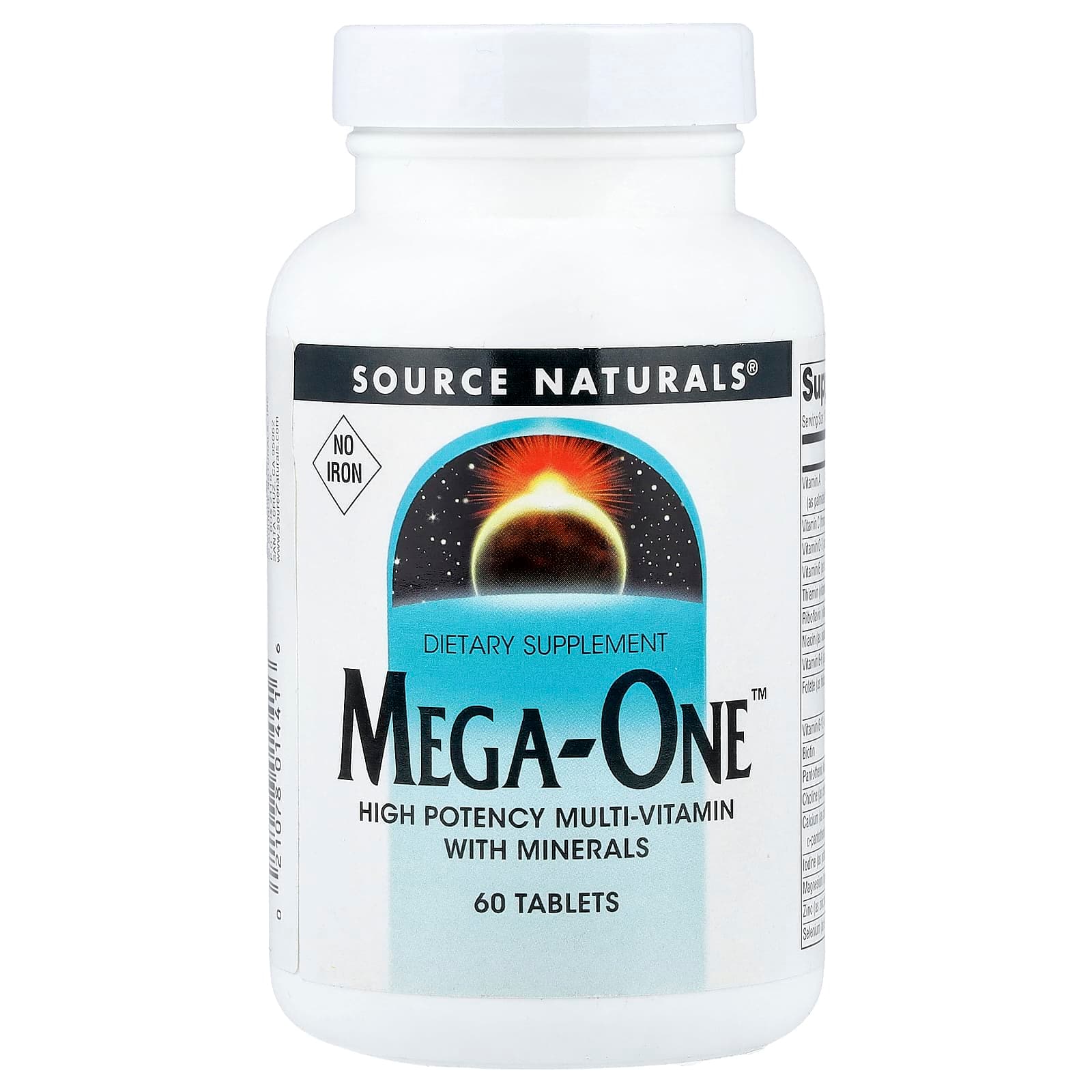 Source Naturals Mega-One, No Iron – 60 comprimés de Source Naturals