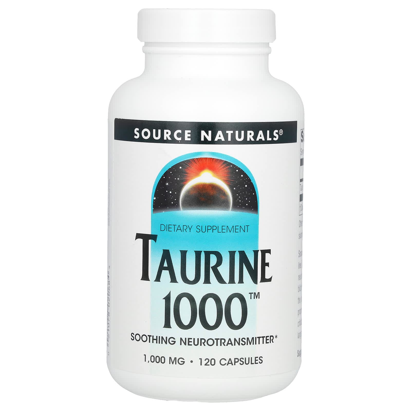 Source Naturals Taurine 1000 – 120 gélules de Source Naturals