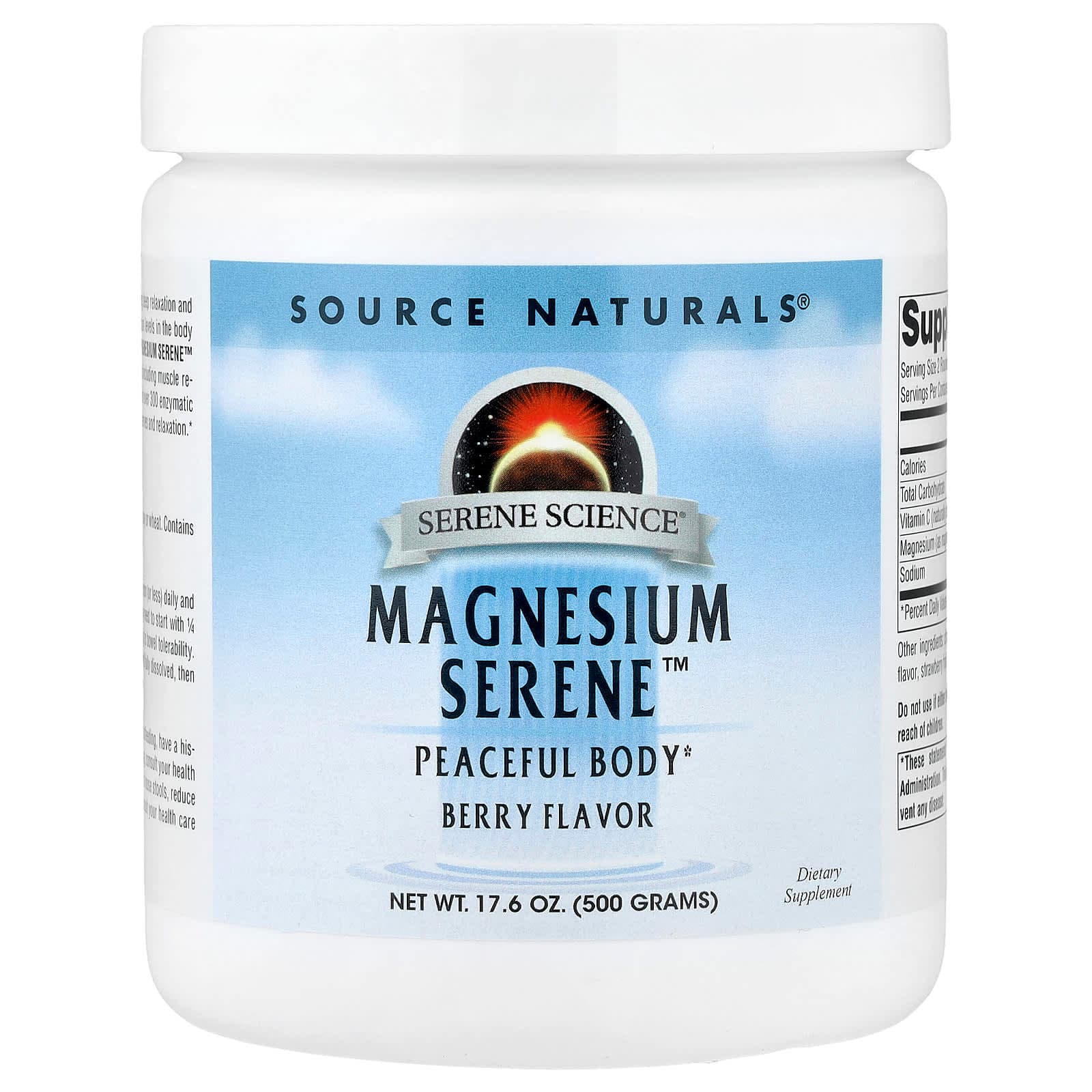 Source Naturals Magnesium Serene – Berry – 500 g de Source Naturals