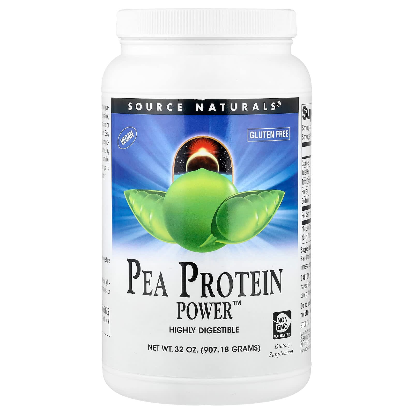 Source Naturals Pea Protein Power – 907,18 g de Source Naturals