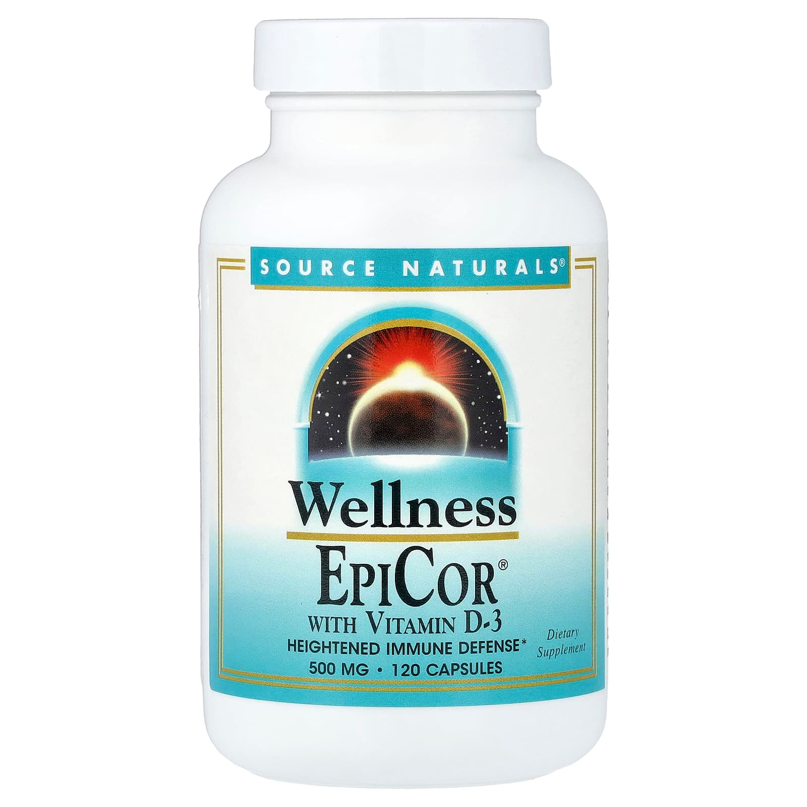 Source Naturals EpiCor with Vitamin D-3 – 120 gélules de Source Naturals