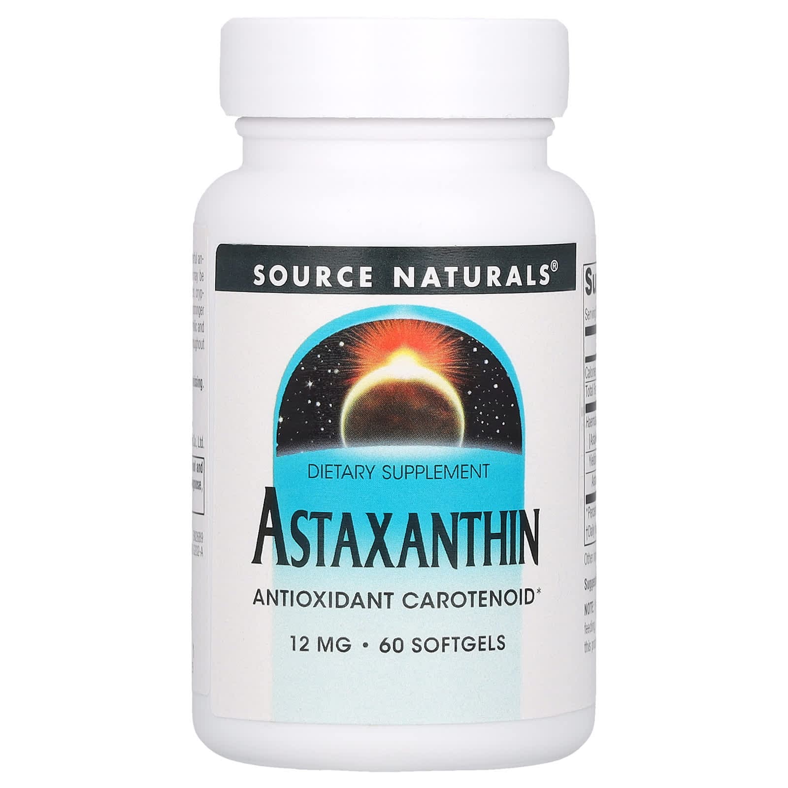 Source Naturals Astaxanthin – 60 capsules molles de Source Naturals