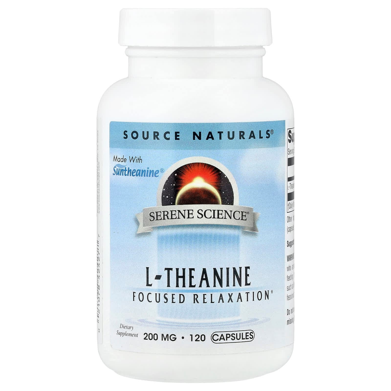 Source Naturals L-Theanine – 120 gélules de Source Naturals