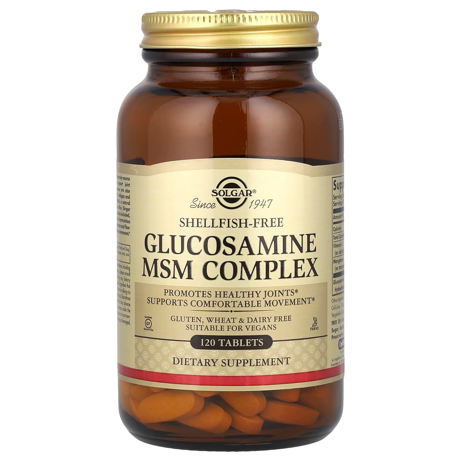 Solgar Glucosamine MSM Complex – 120 comprimés de Solgar