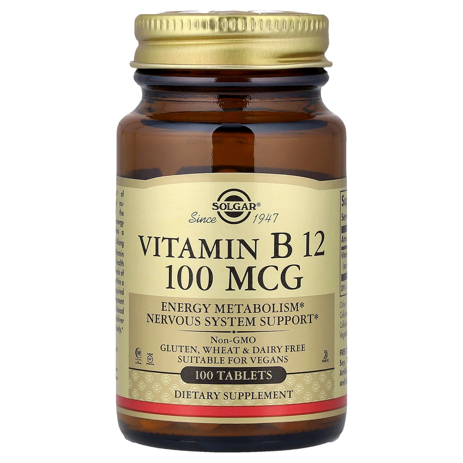 Solgar Vitamin B12 – 100 comprimés de Solgar