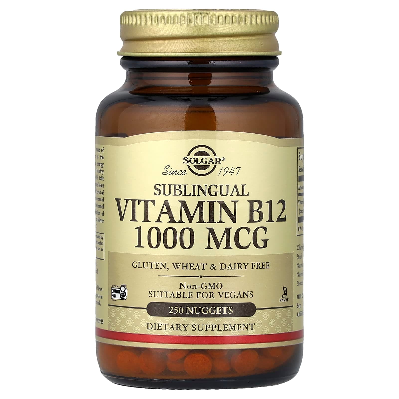 Solgar Vitamin B12, Sublingual – 1000 µg de Solgar
