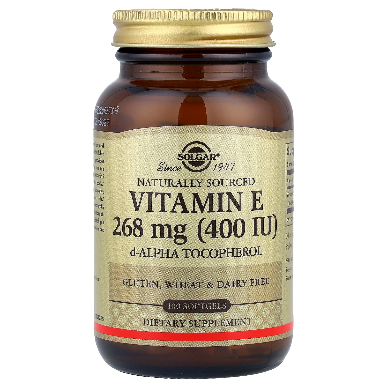 Solgar Vitamin E – 100 capsules molles de Solgar