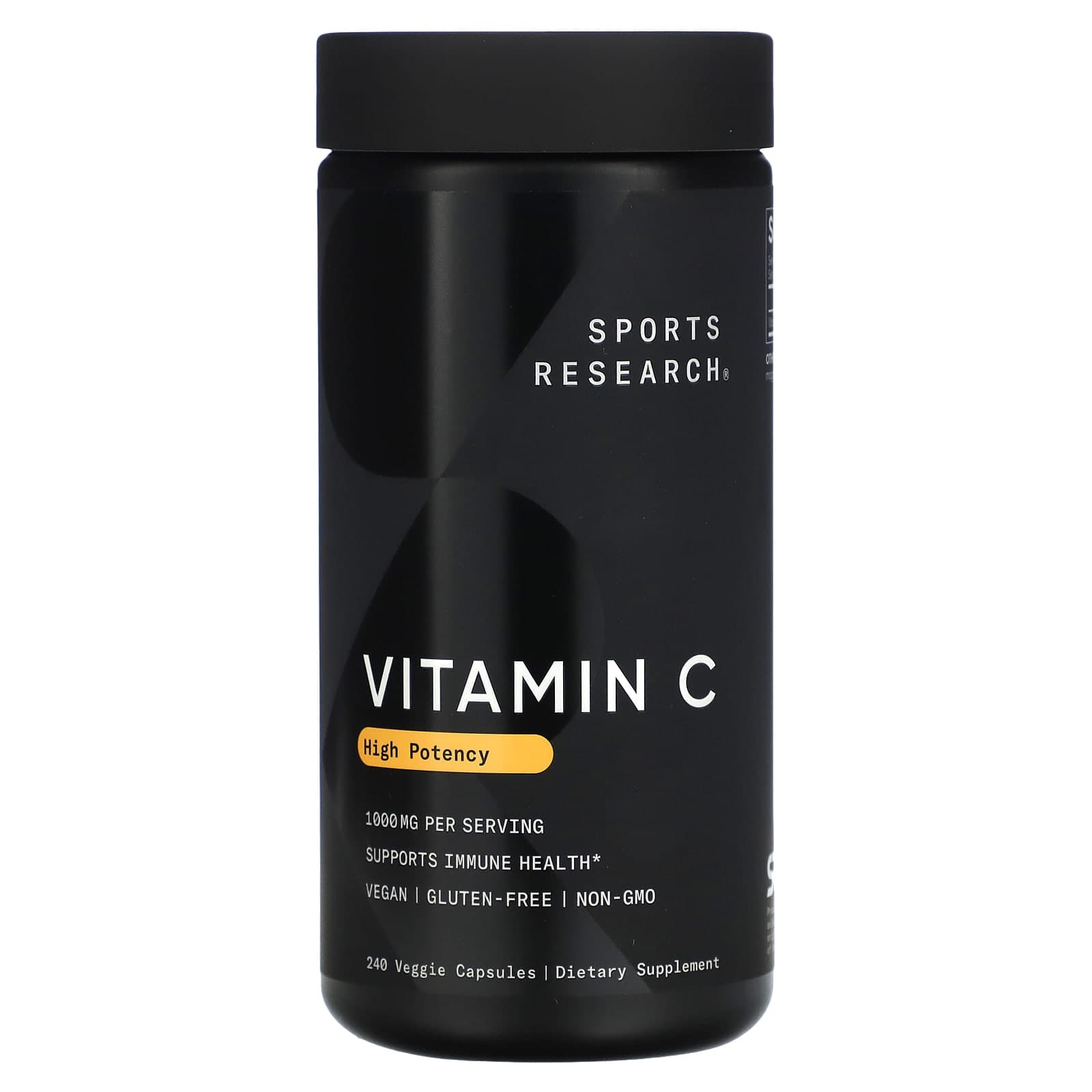 Sports Research High Potency Vitamin C – 240 gélules végétales de Sports Research