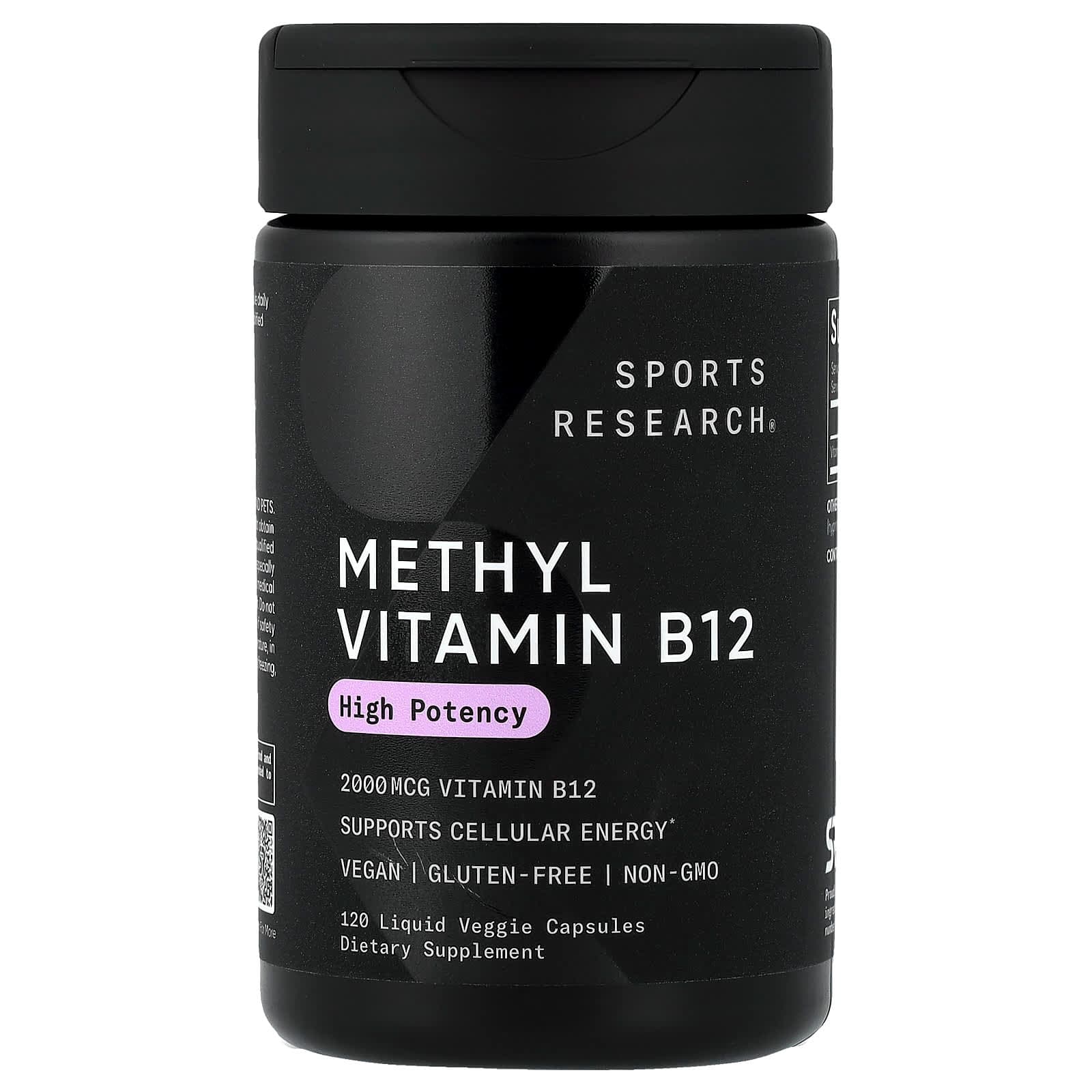 Sports Research Methyl Vitamin B12 – 2000 µg de Sports Research