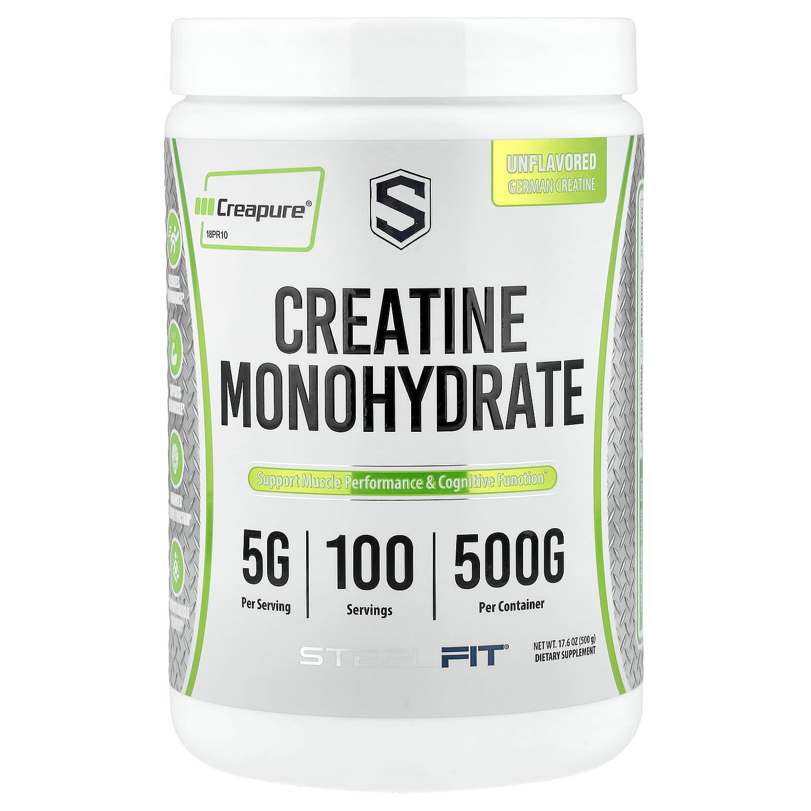 SteelFit Creatine Monohydrate – Sans arôme – 500 g de SteelFit