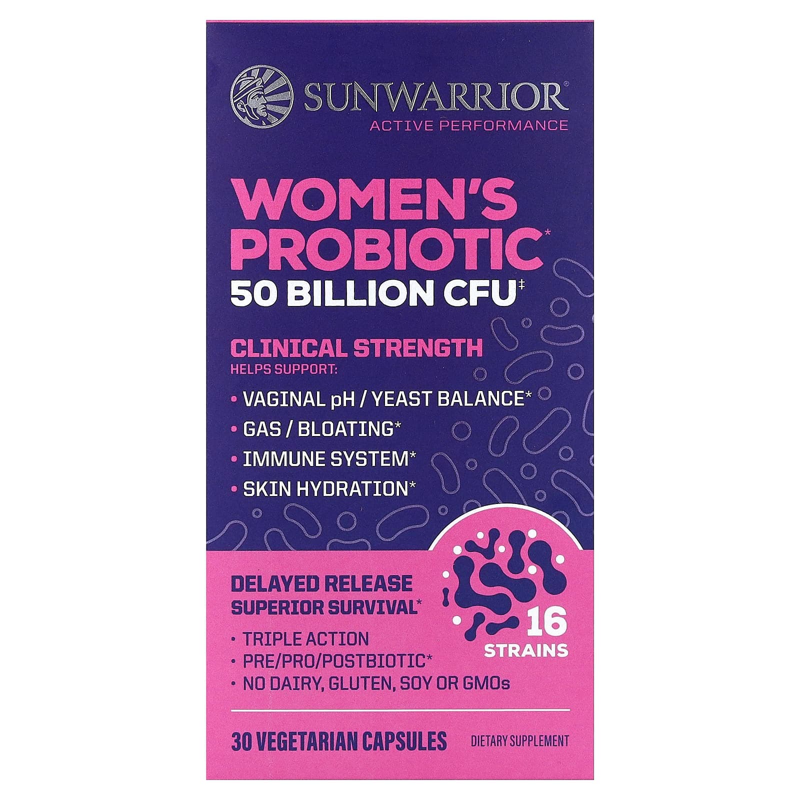 Sunwarrior Women's Probiotic – 30 gélules végétales de Sunwarrior