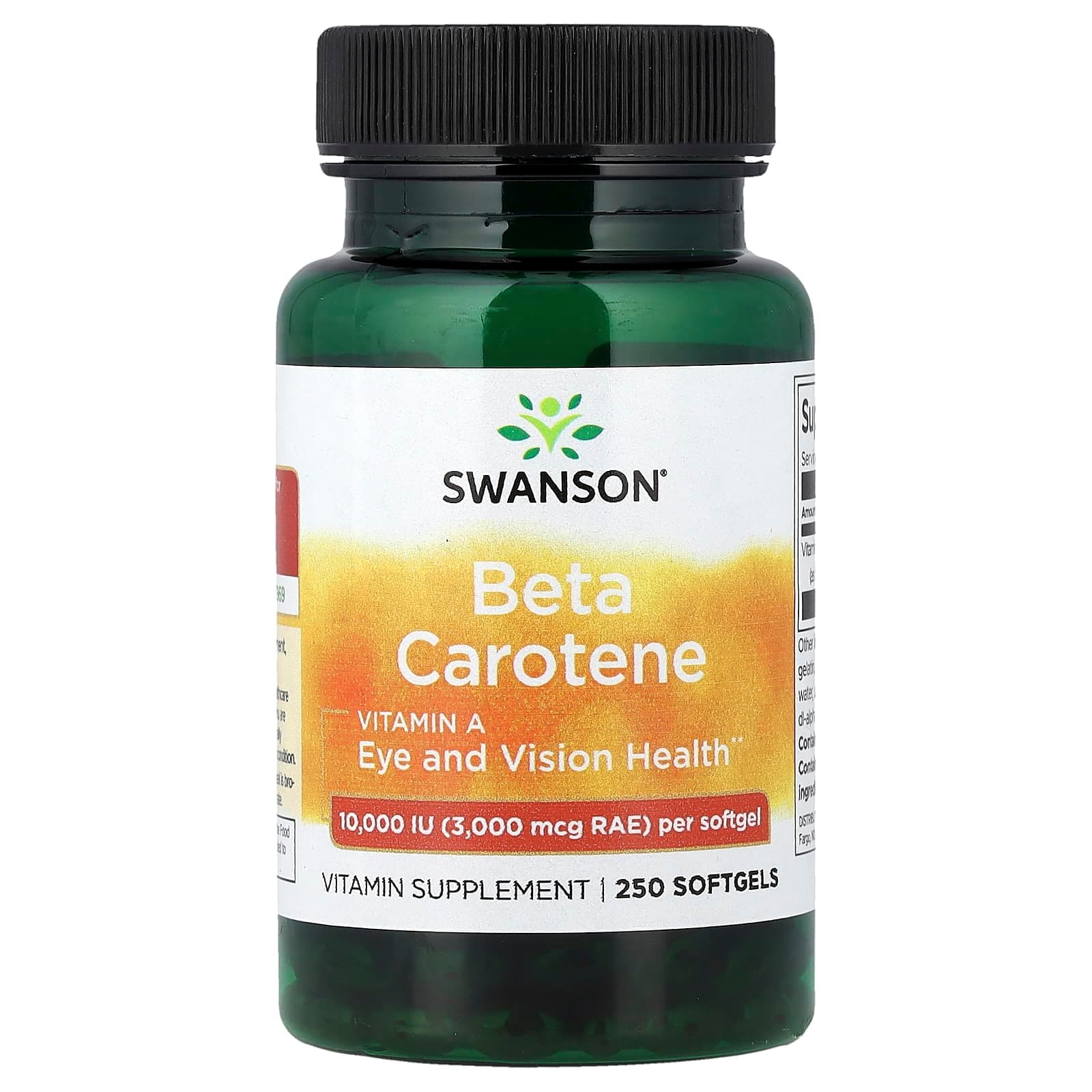Swanson Vitamins Beta Carotene – 250 capsules molles de Swanson Vitamins