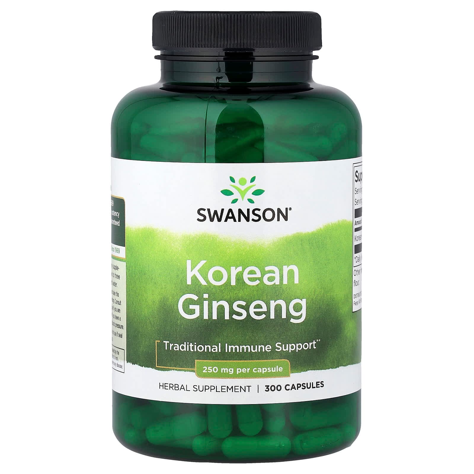 Swanson Vitamins Korean Ginseng – 300 gélules de Swanson Vitamins
