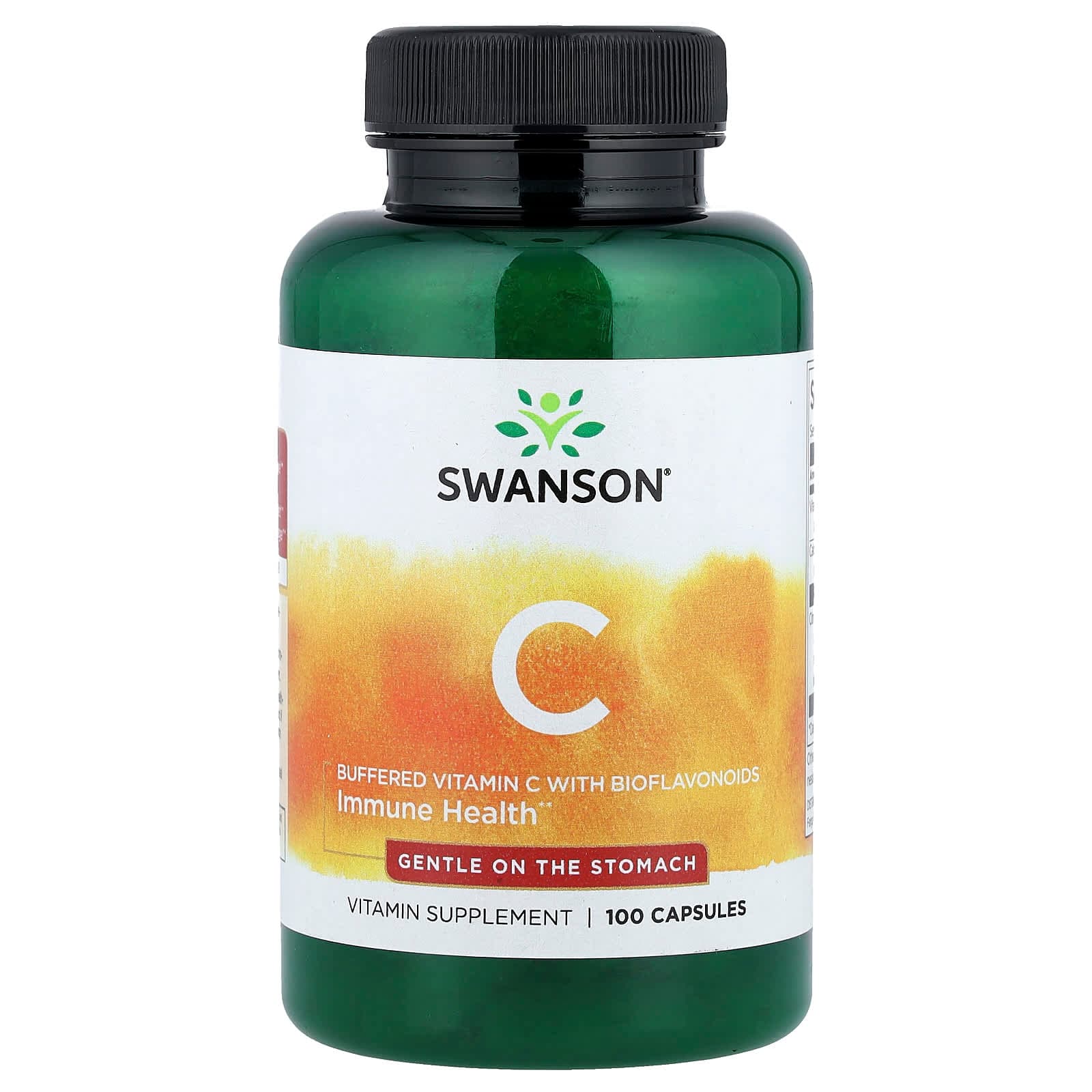 Swanson Vitamins Buffered Vitamin C with Bioflavonoids – 100 gélules de Swanson Vitamins