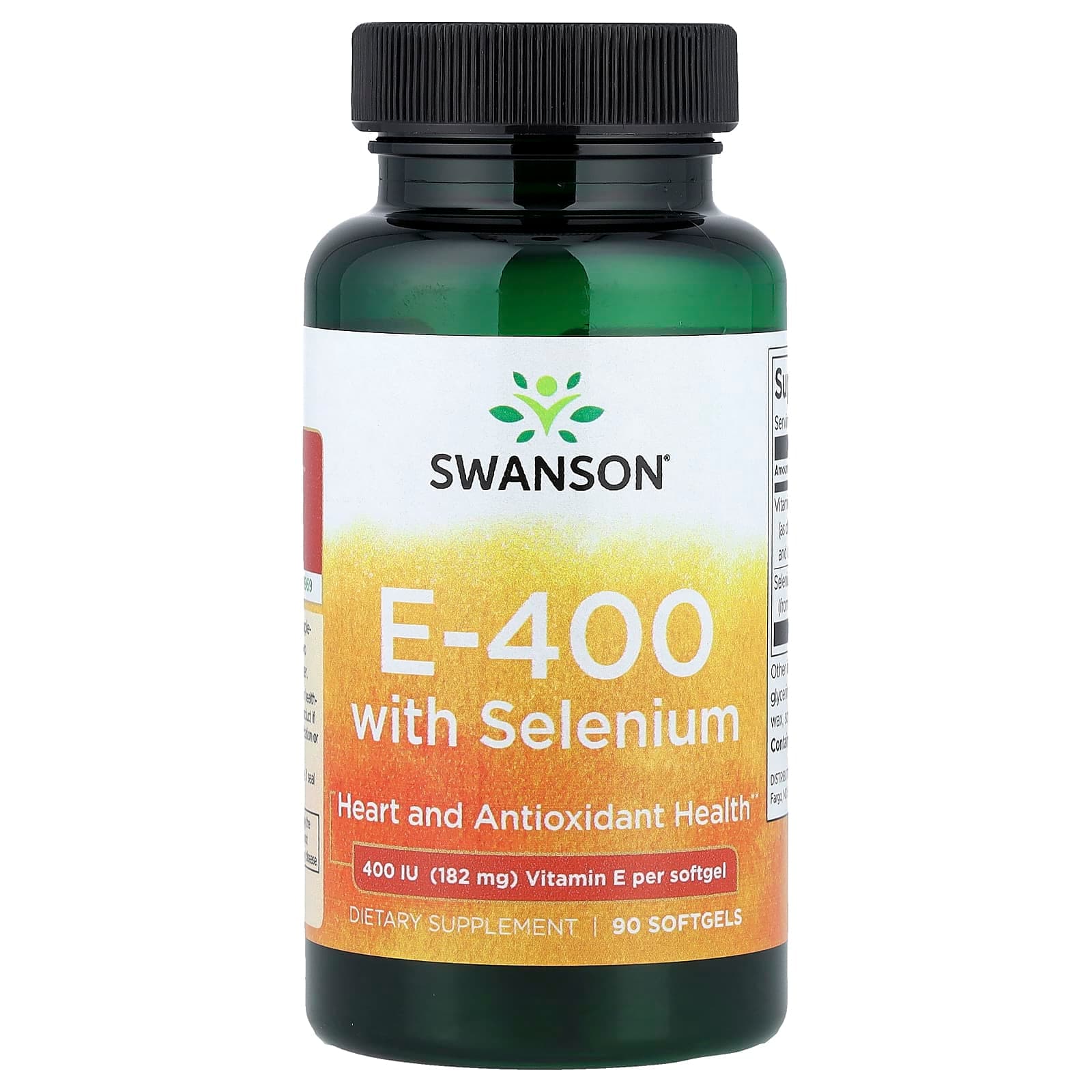 Swanson Vitamins E-400 With Selenium – 90 capsules molles de Swanson Vitamins