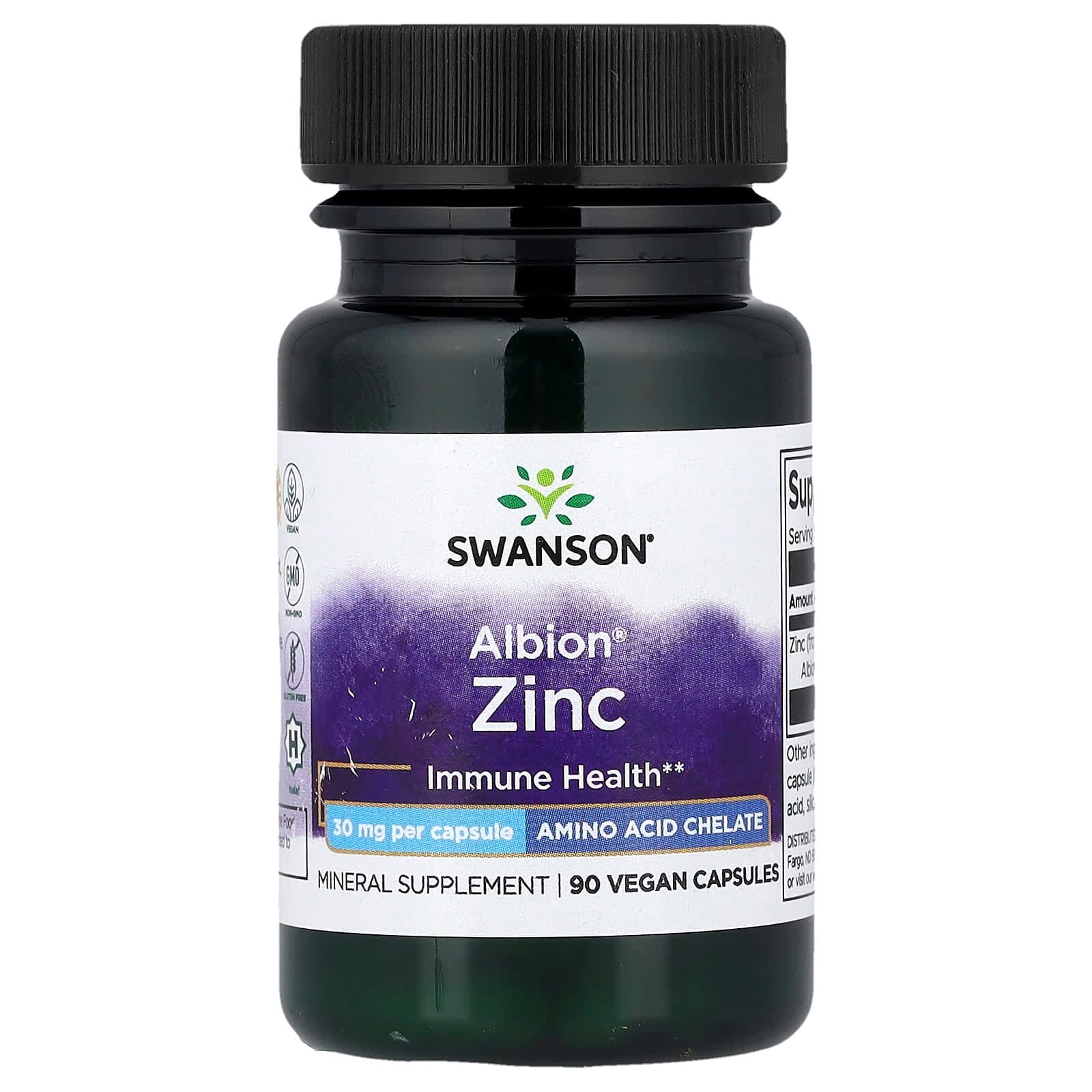 Swanson Vitamins Albion Zinc – 90 gélules véganes de Swanson Vitamins
