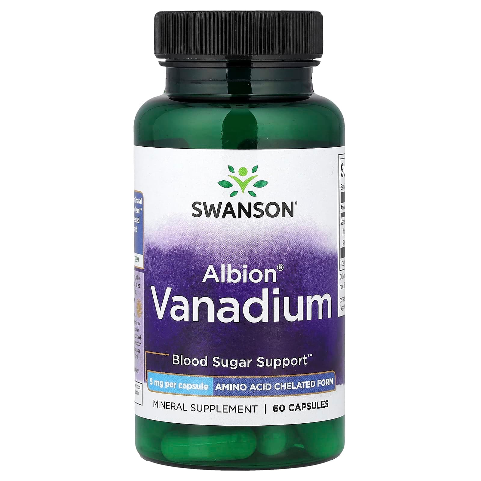 Swanson Vitamins Albion Vanadium – 60 gélules de Swanson Vitamins