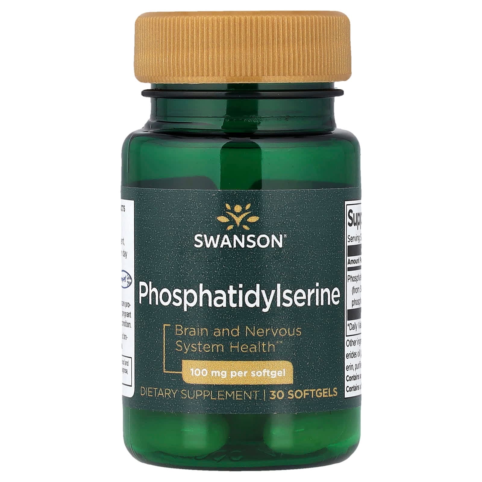Swanson Vitamins Phosphatidylserine – 30 capsules molles de Swanson Vitamins
