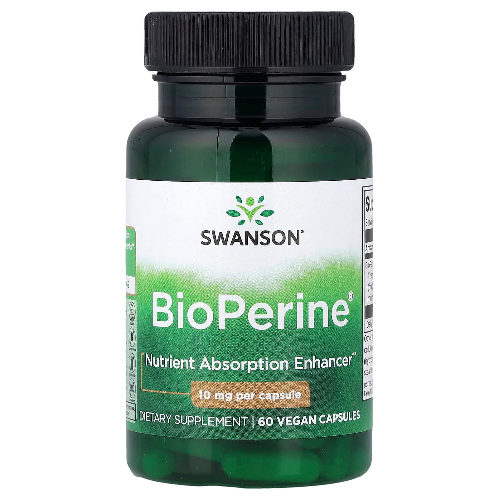 Swanson Vitamins BioPerine – 60 gélules véganes de Swanson Vitamins