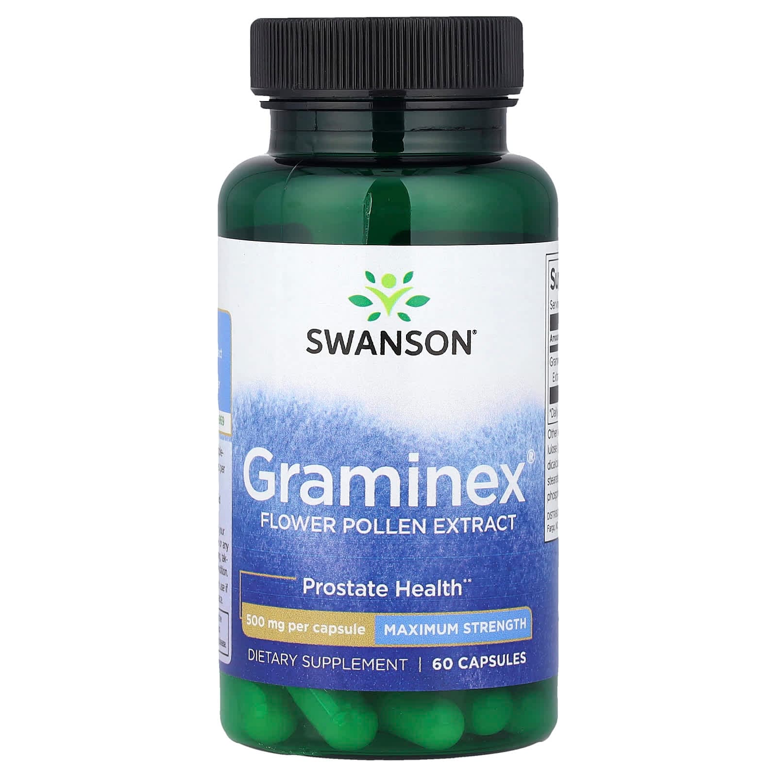 Swanson Vitamins Graminex Flower Pollen Extract, Maximum Strength – 60 gélules de Swanson Vitamins
