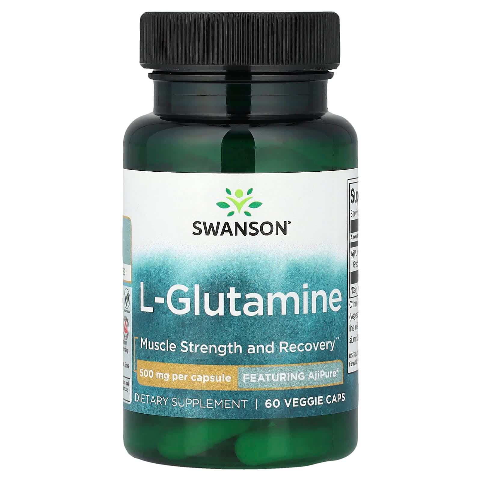 Swanson Vitamins L-Glutamine – 60 gélules végétales de Swanson Vitamins