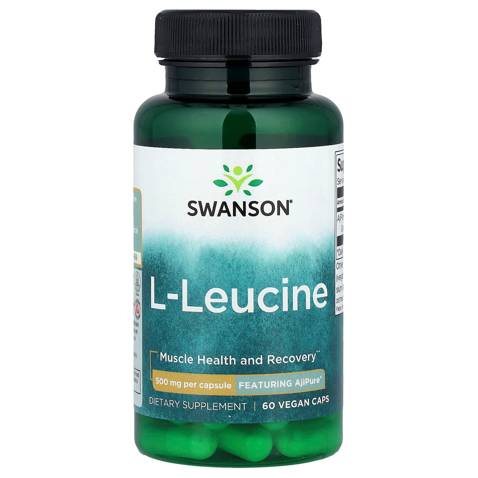Swanson Vitamins L-Leucine – 60 gélules véganes de Swanson Vitamins