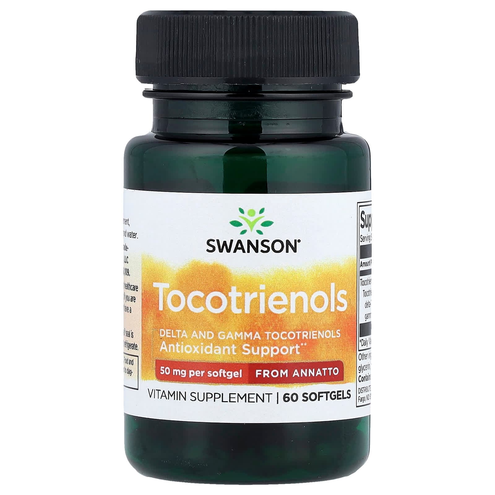 Swanson Vitamins Tocotrienols From Annatto – 60 capsules molles de Swanson Vitamins