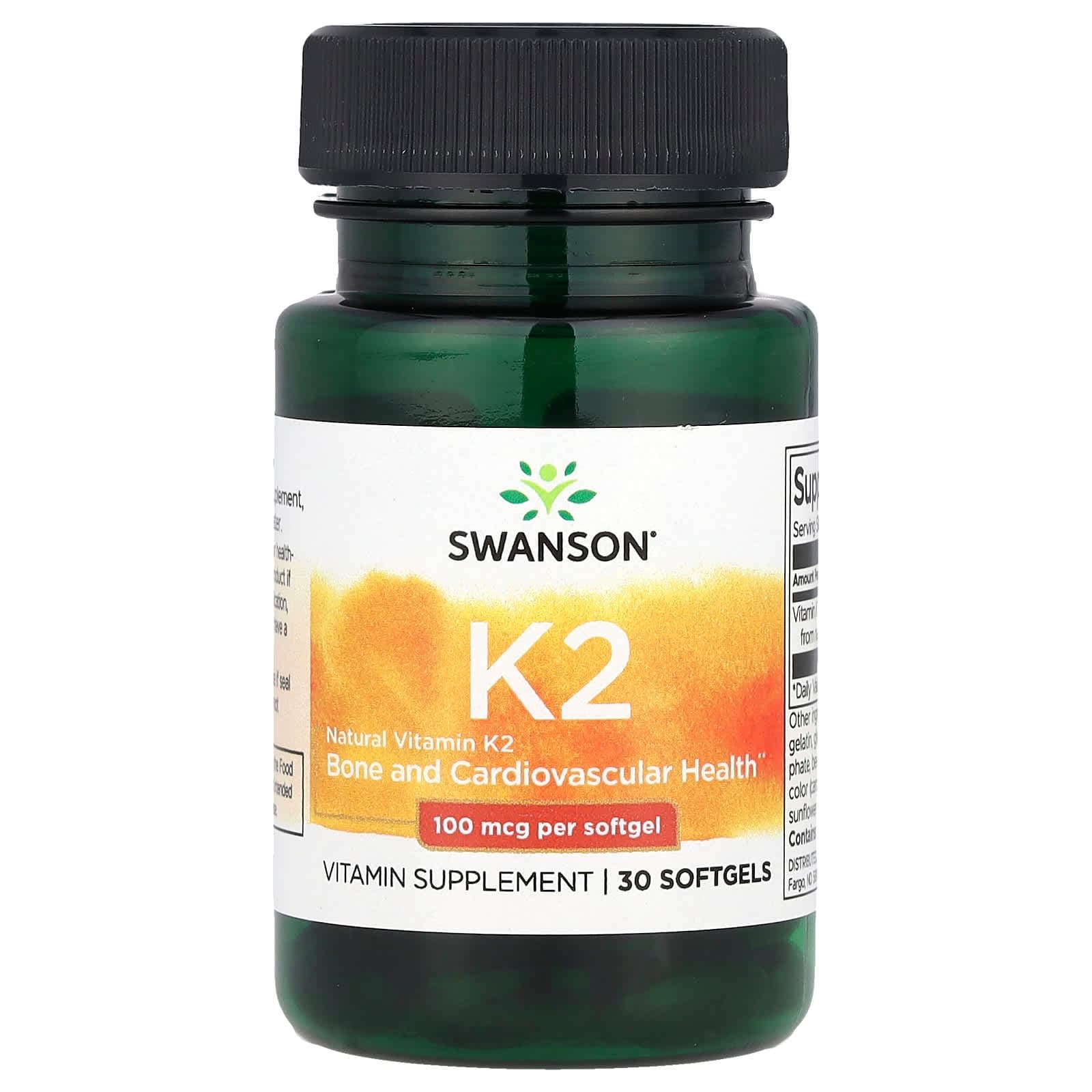 Swanson Vitamins Natural Vitamin K2 – 30 capsules molles de Swanson Vitamins
