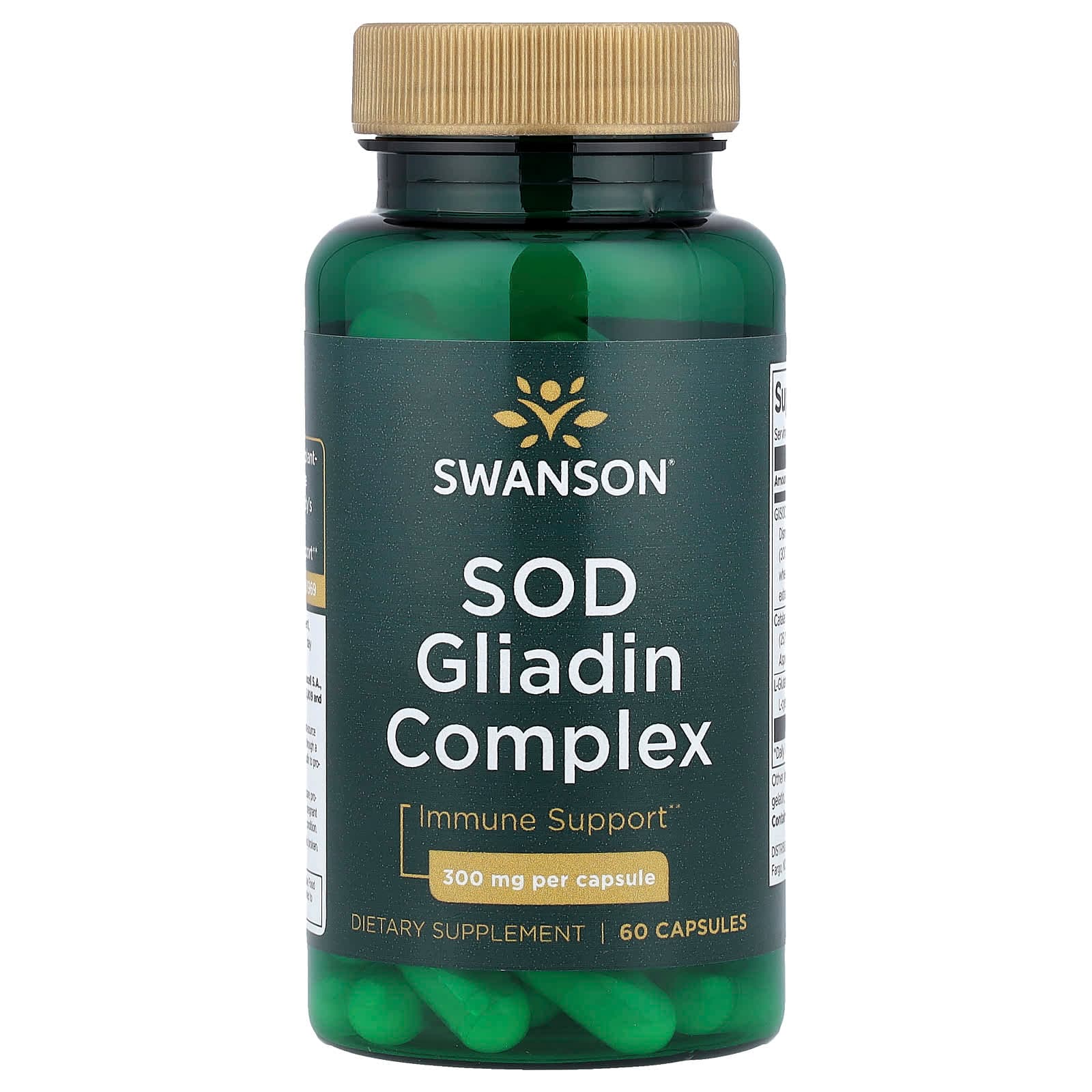 Swanson Vitamins SOD Gliadin Complex – 60 gélules de Swanson Vitamins