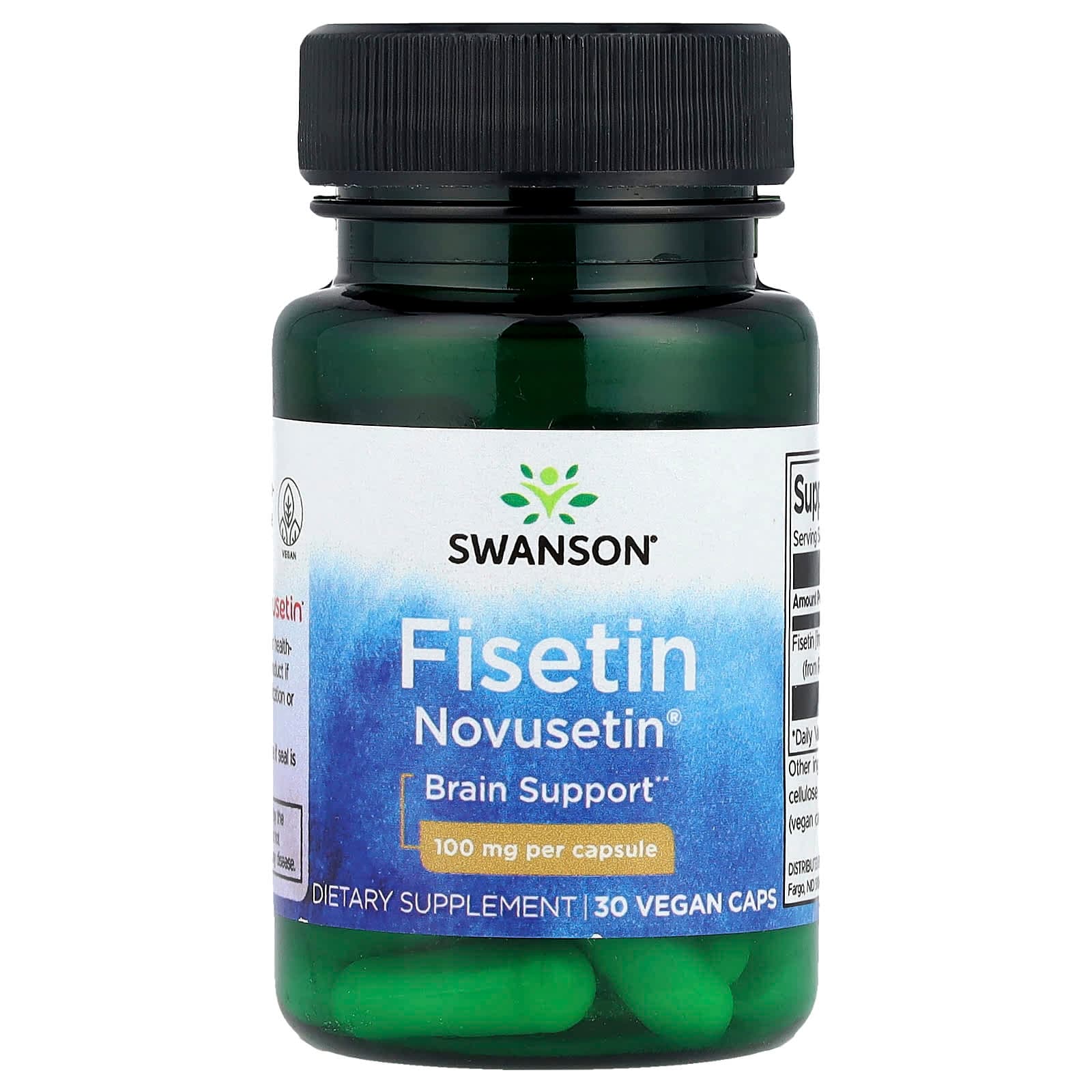 Swanson Vitamins Fisetin Novusetin – 30 gélules véganes de Swanson Vitamins