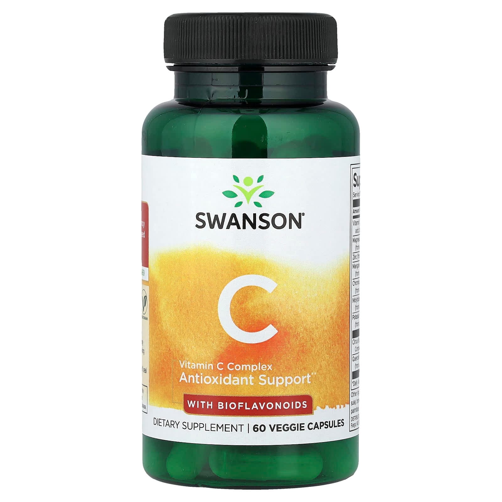 Swanson Vitamins Vitamin C Complex with Bioflavonoids – 60 gélules végétales de Swanson Vitamins