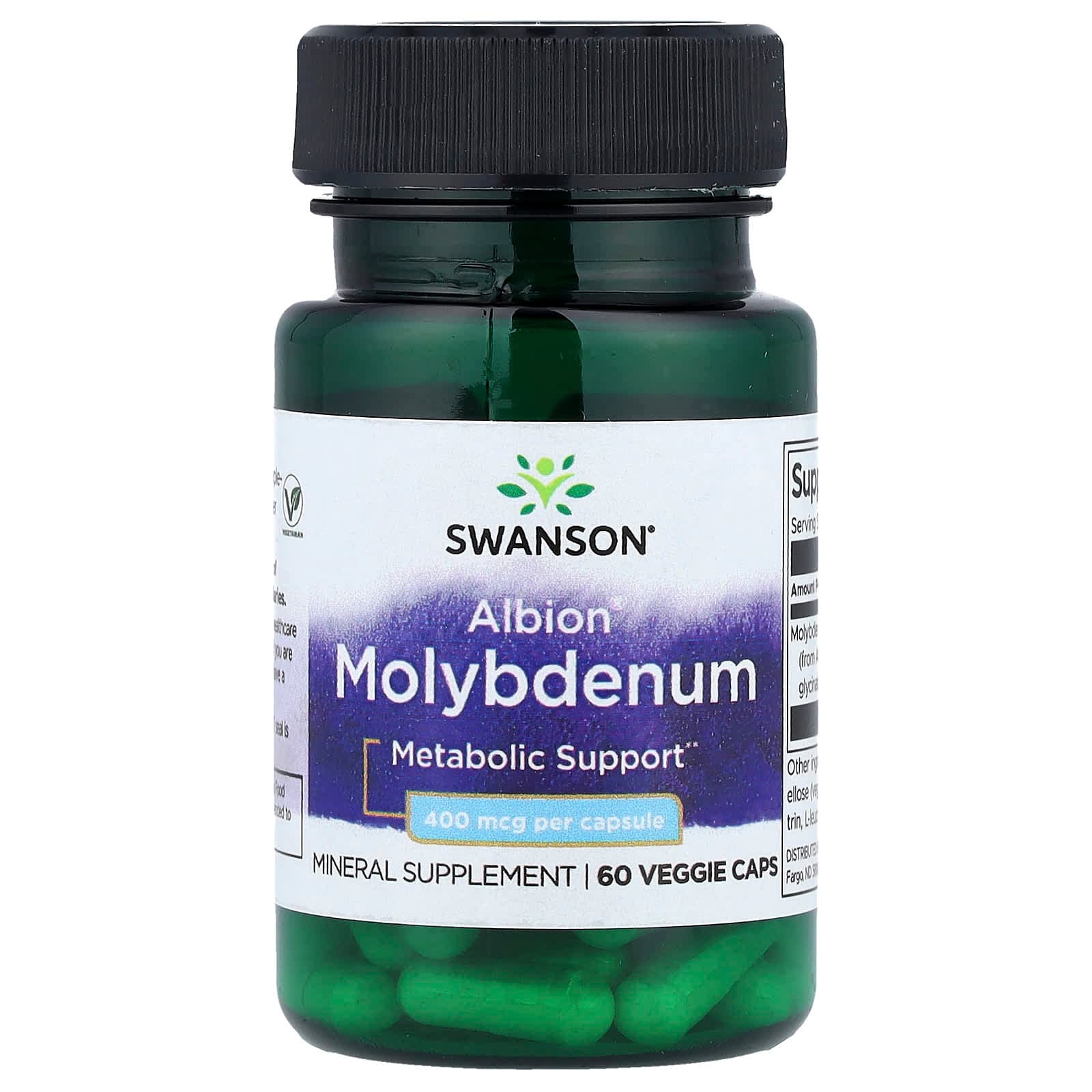 Swanson Vitamins Albion Molybdenum – 60 gélules végétales de Swanson Vitamins