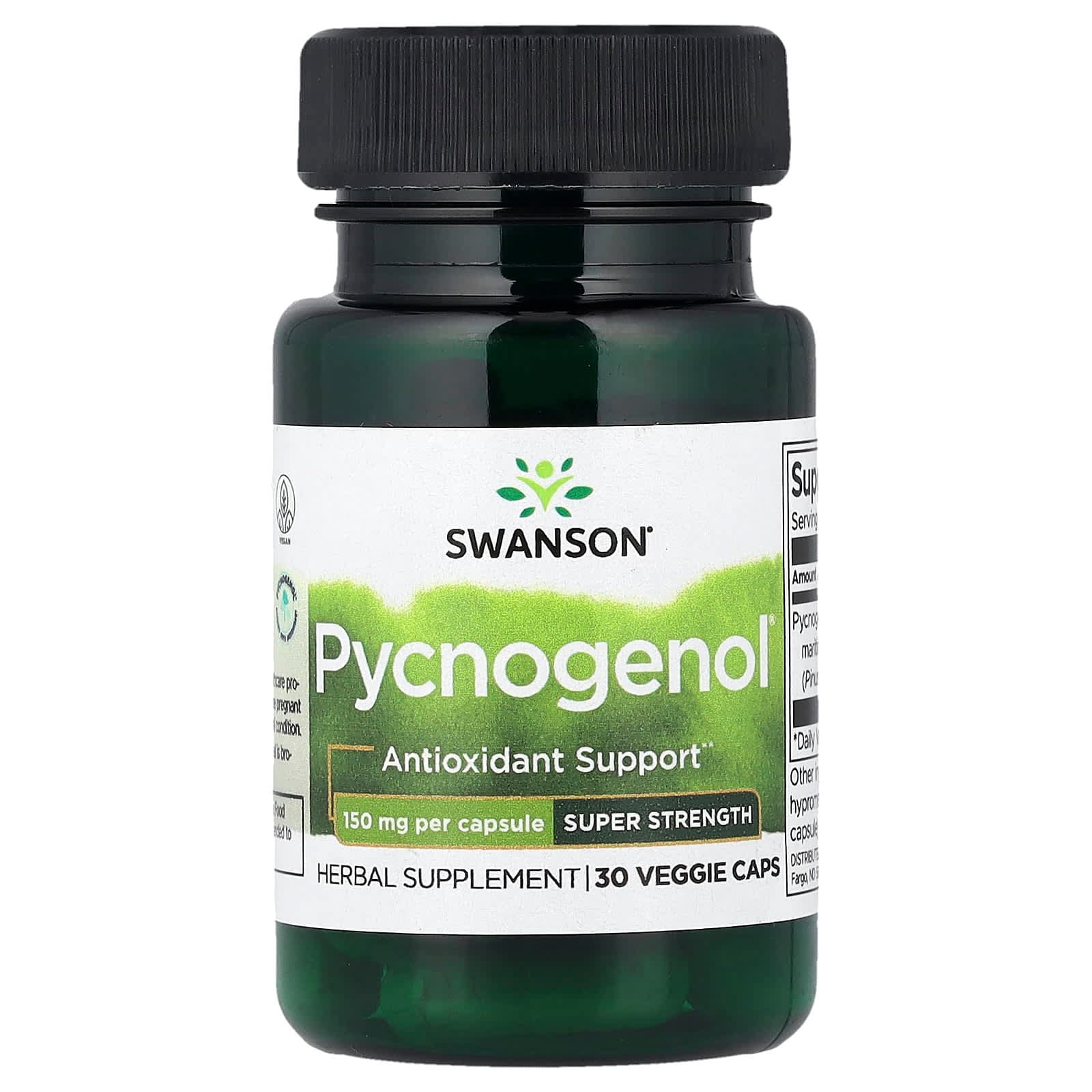Swanson Vitamins Pycnogenol, Super Strength – 30 gélules végétales de Swanson Vitamins