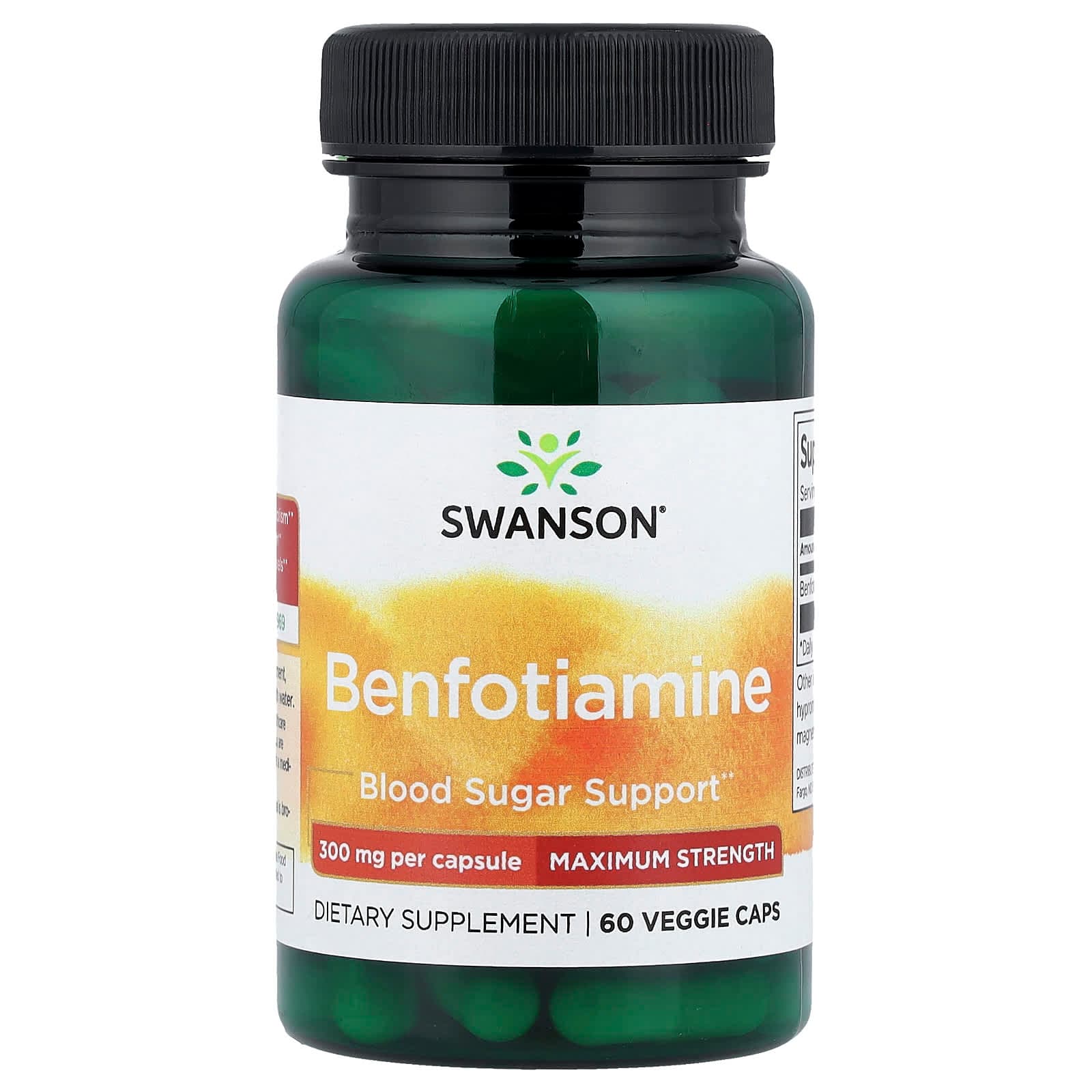 Swanson Vitamins Benfotiamine, Maximum Strength – 60 gélules végétales de Swanson Vitamins