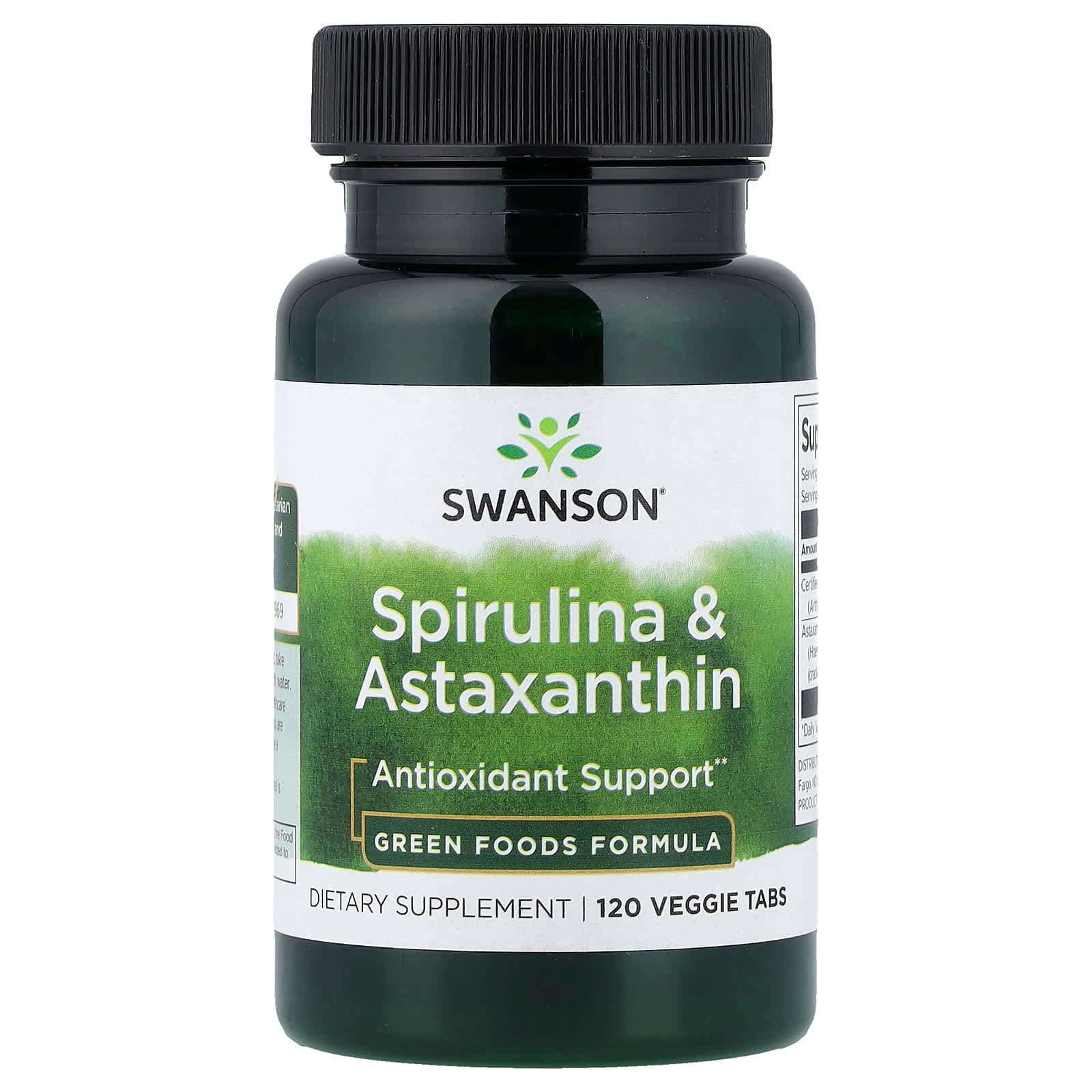 Swanson Vitamins Spirulina & Astaxanthin, 120 Veggie Tabs de Swanson Vitamins