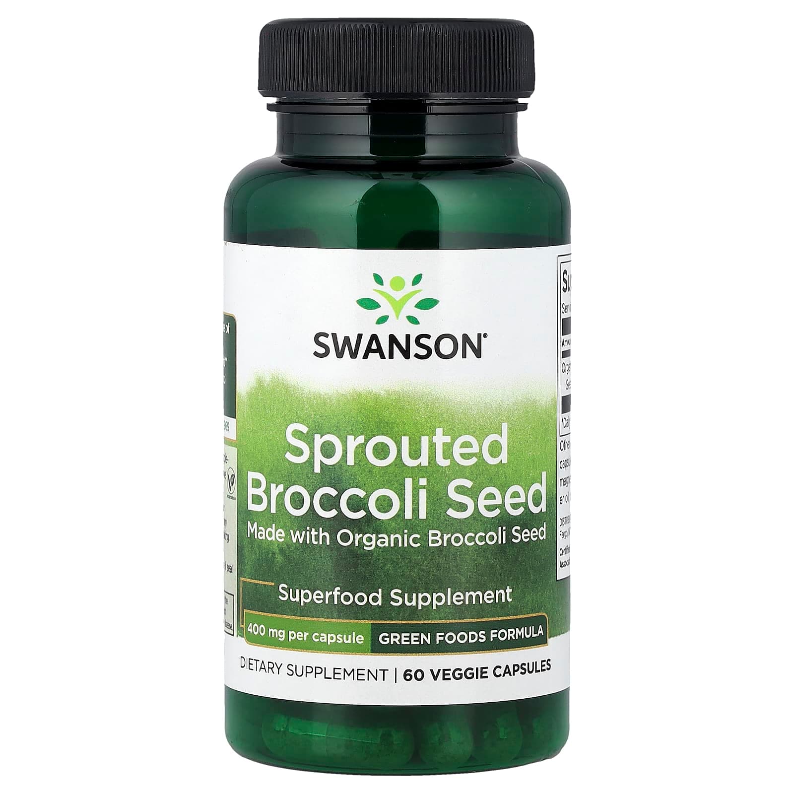 Swanson Vitamins Sprouted Broccoli Seed – 60 gélules végétales de Swanson Vitamins