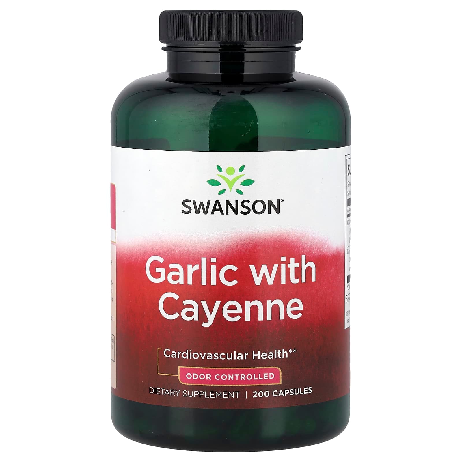 Swanson Vitamins Garlic with Cayenne – 200 gélules de Swanson Vitamins