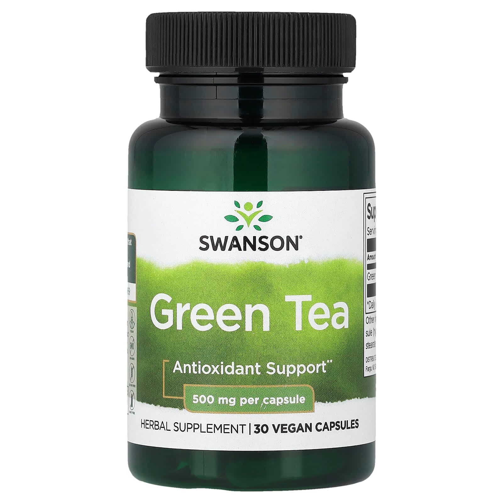Swanson Vitamins Green Tea – 30 gélules véganes de Swanson Vitamins
