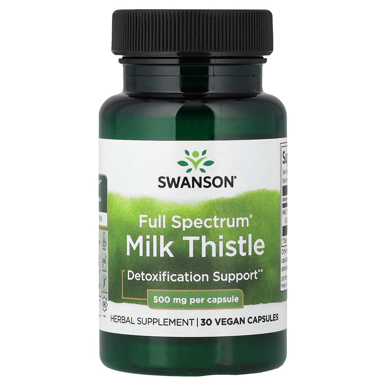 Swanson Vitamins Full Spectrum Milk Thistle – 30 gélules véganes de Swanson Vitamins
