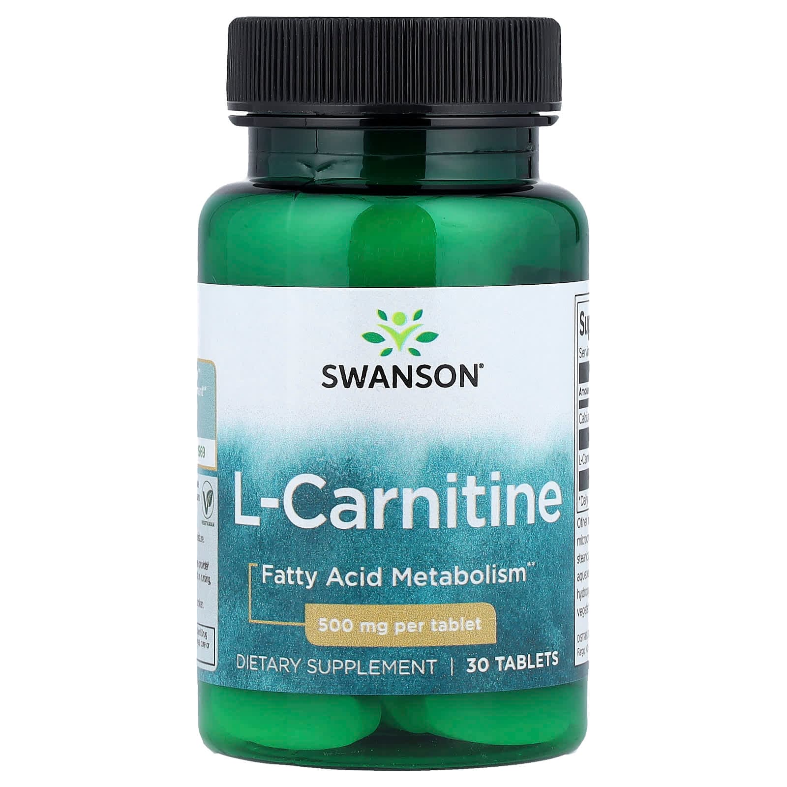 Swanson Vitamins L-Carnitine – 30 comprimés de Swanson Vitamins