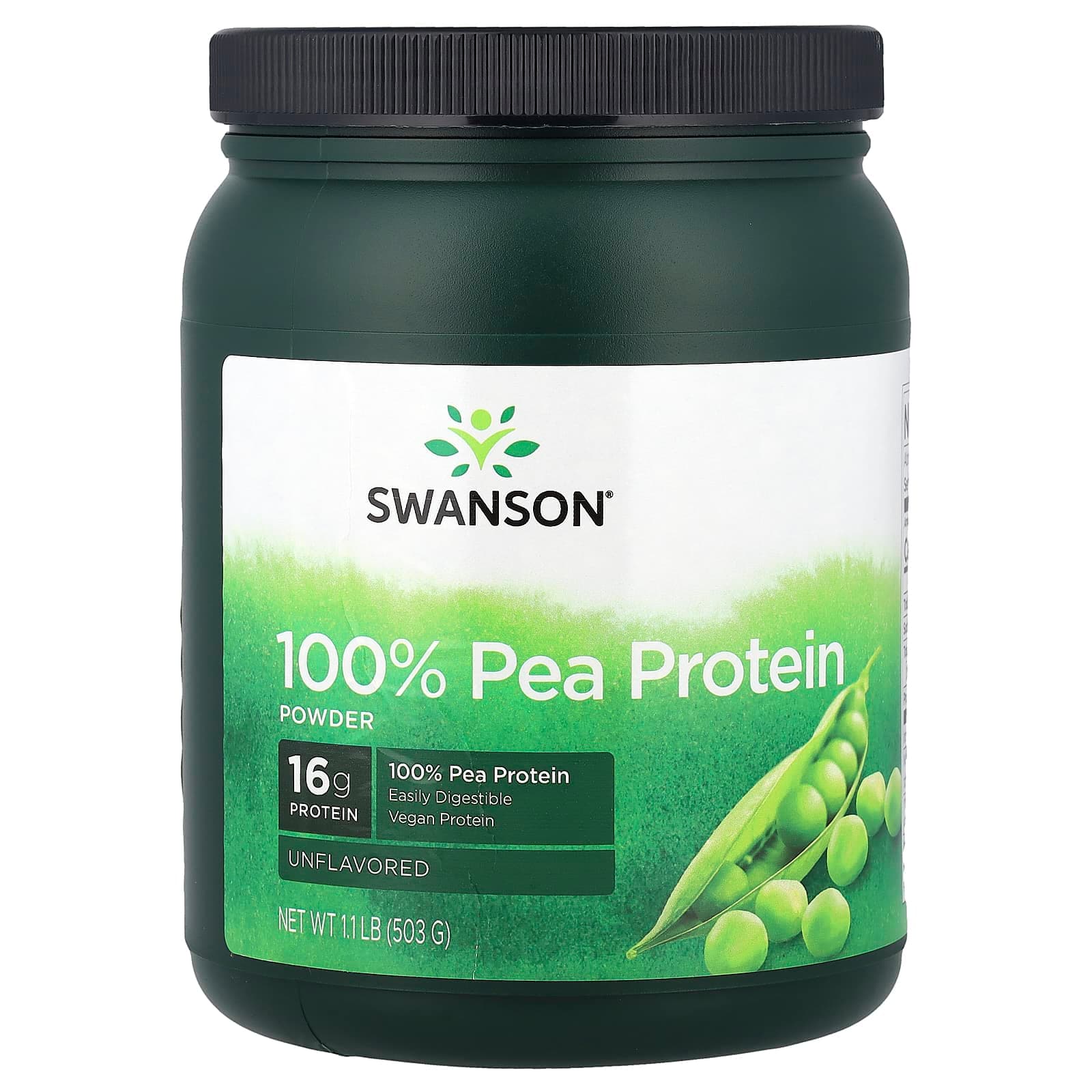 Swanson Vitamins 100% Pea Protein Powder – Sans arôme – 503 g de Swanson Vitamins