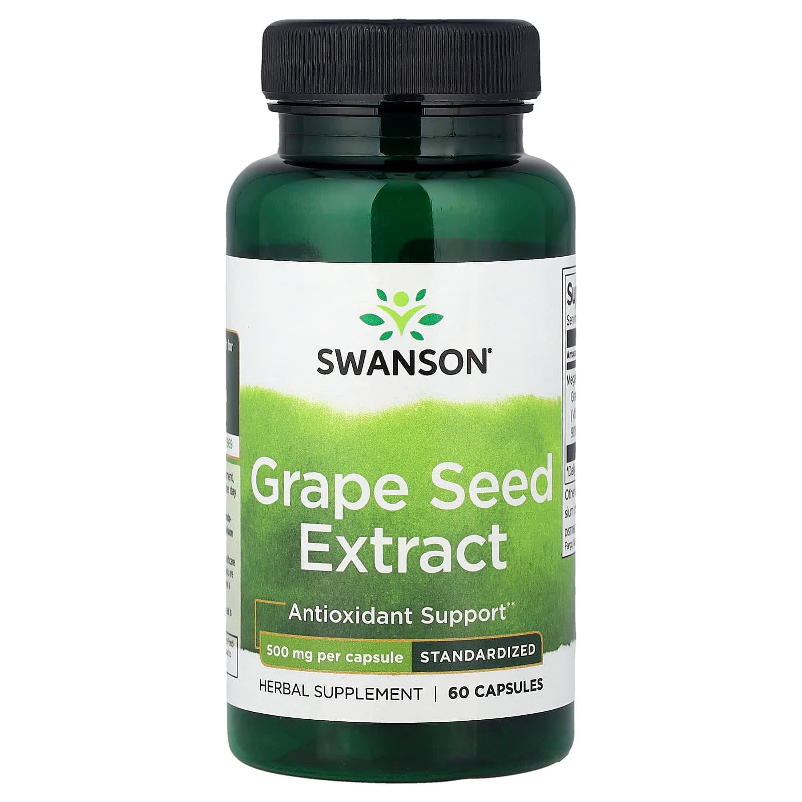 Swanson Vitamins Grape Seed Extract, Standardized – Grape Seed Extract – 60 gélules de Swanson Vitamins