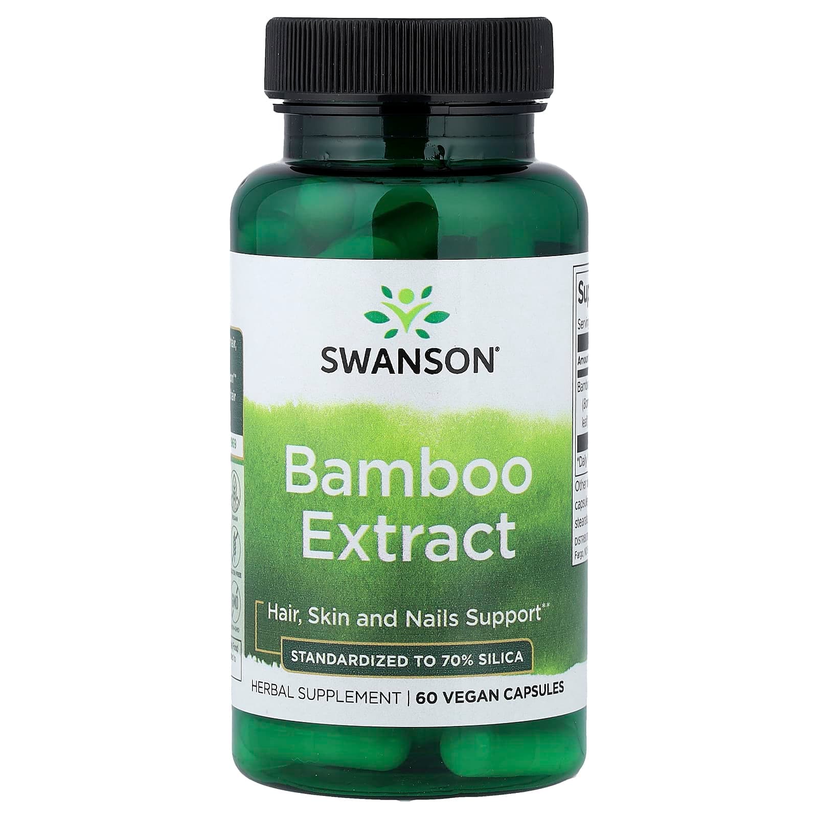 Swanson Vitamins Bamboo Extract – 60 gélules véganes de Swanson Vitamins