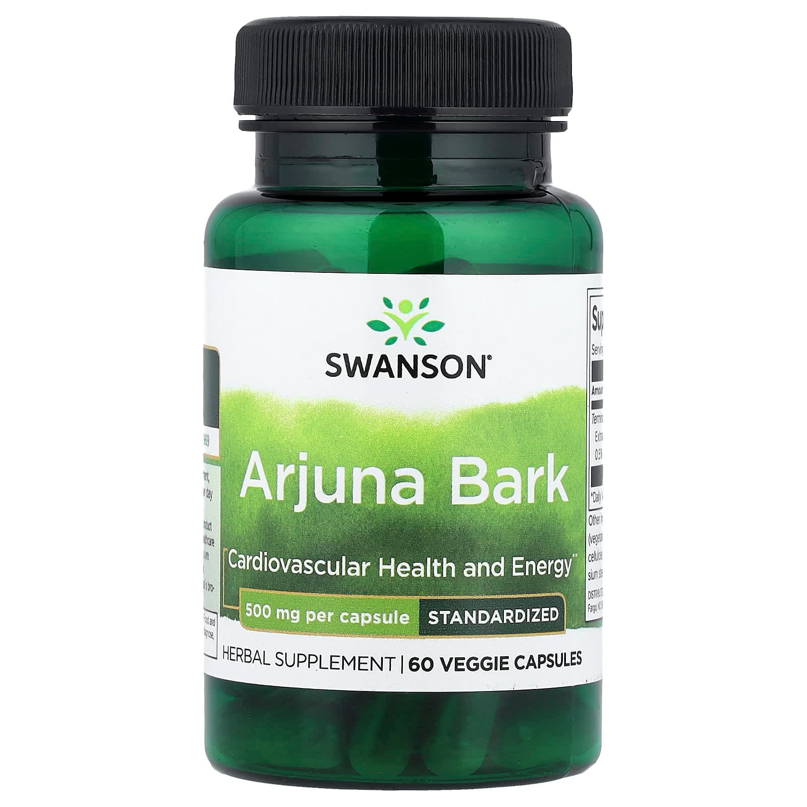 Swanson Vitamins Arjuna Bark, Standardized – 60 gélules végétales de Swanson Vitamins