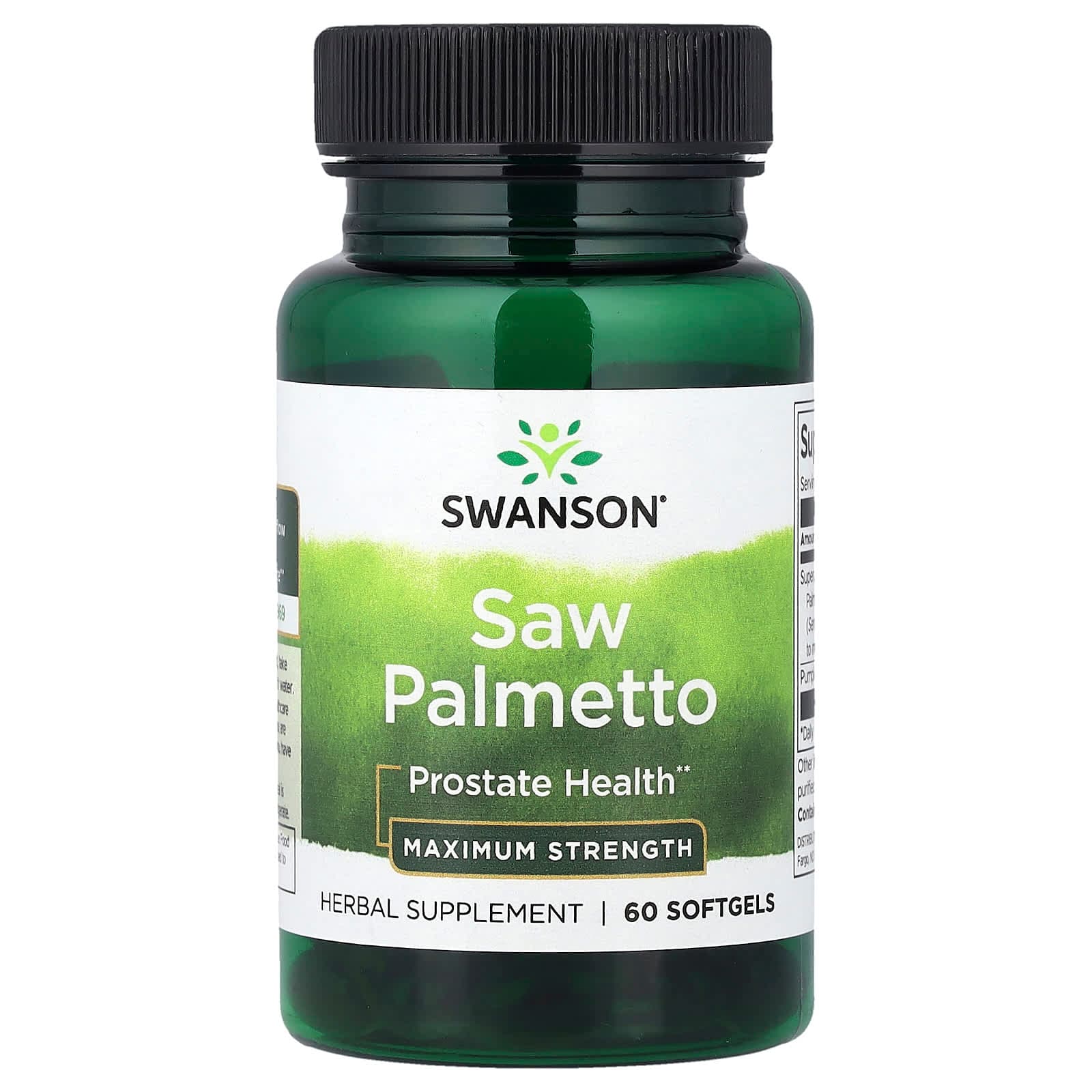 Swanson Vitamins Saw Palmetto, Maximum Strength – 60 capsules molles de Swanson Vitamins