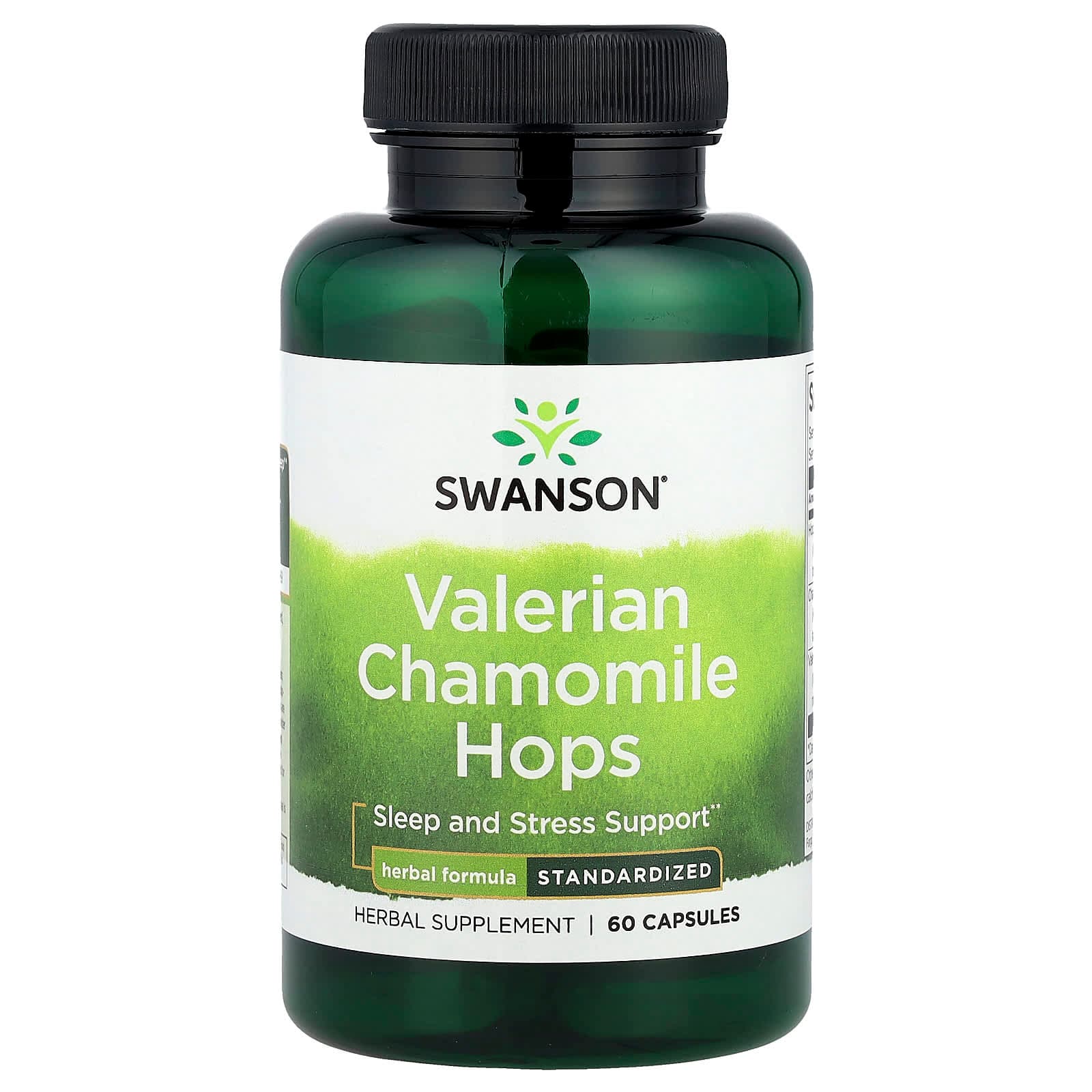 Swanson Vitamins Valerian Chamomile Hops – 60 gélules de Swanson Vitamins