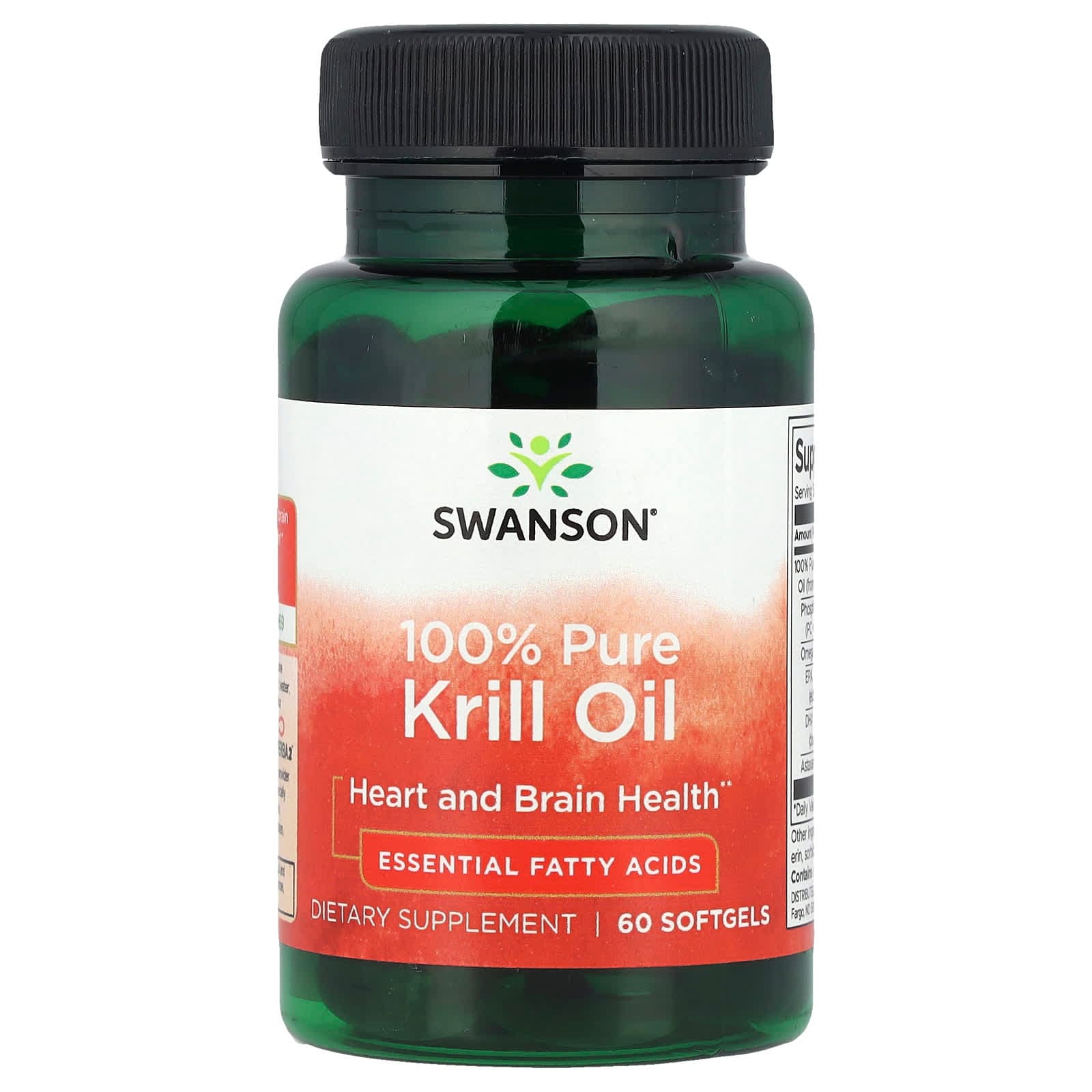 Swanson Vitamins 100% Pure Krill Oil – 60 capsules molles de Swanson Vitamins