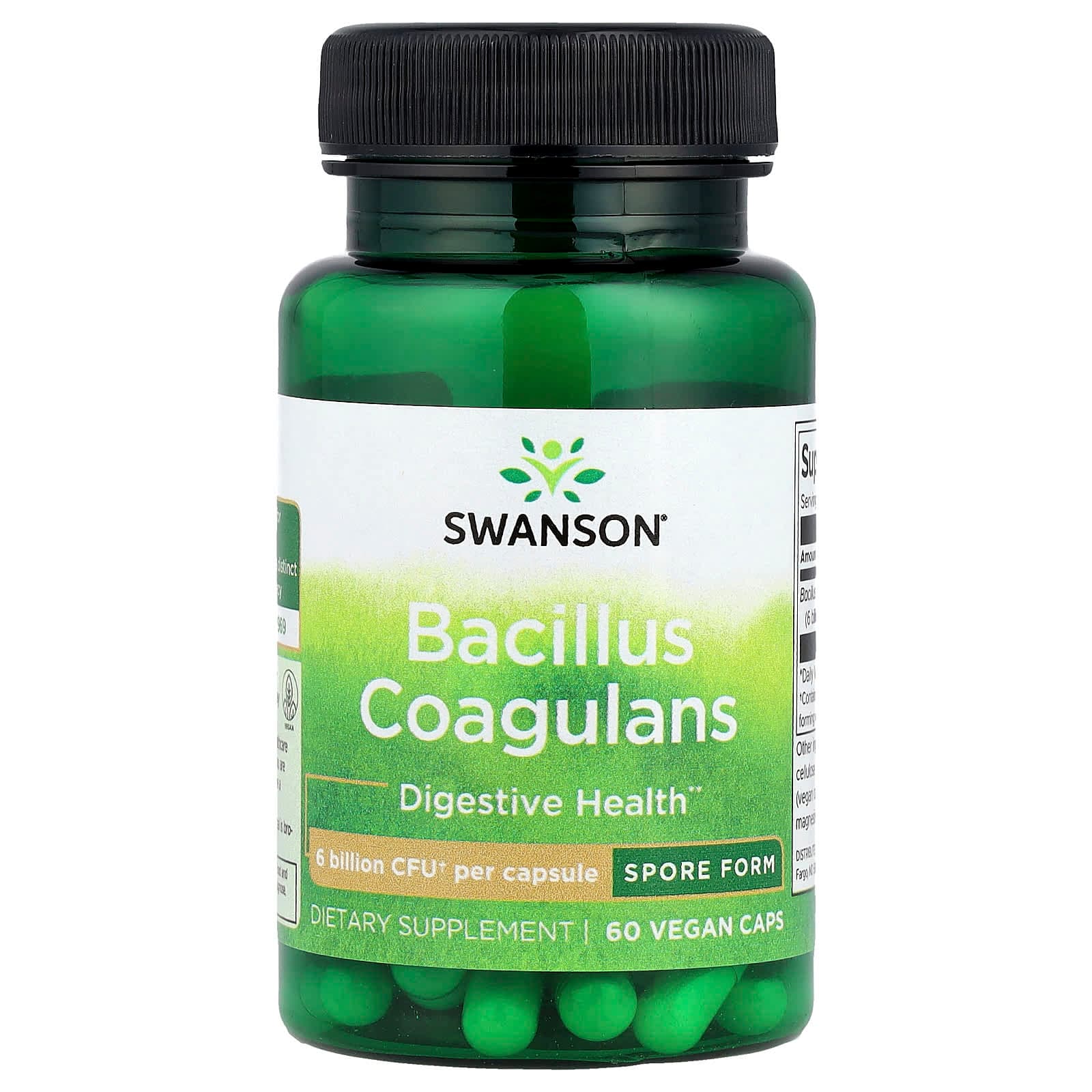 Swanson Vitamins Bacillus Coagulans – 60 gélules véganes de Swanson Vitamins