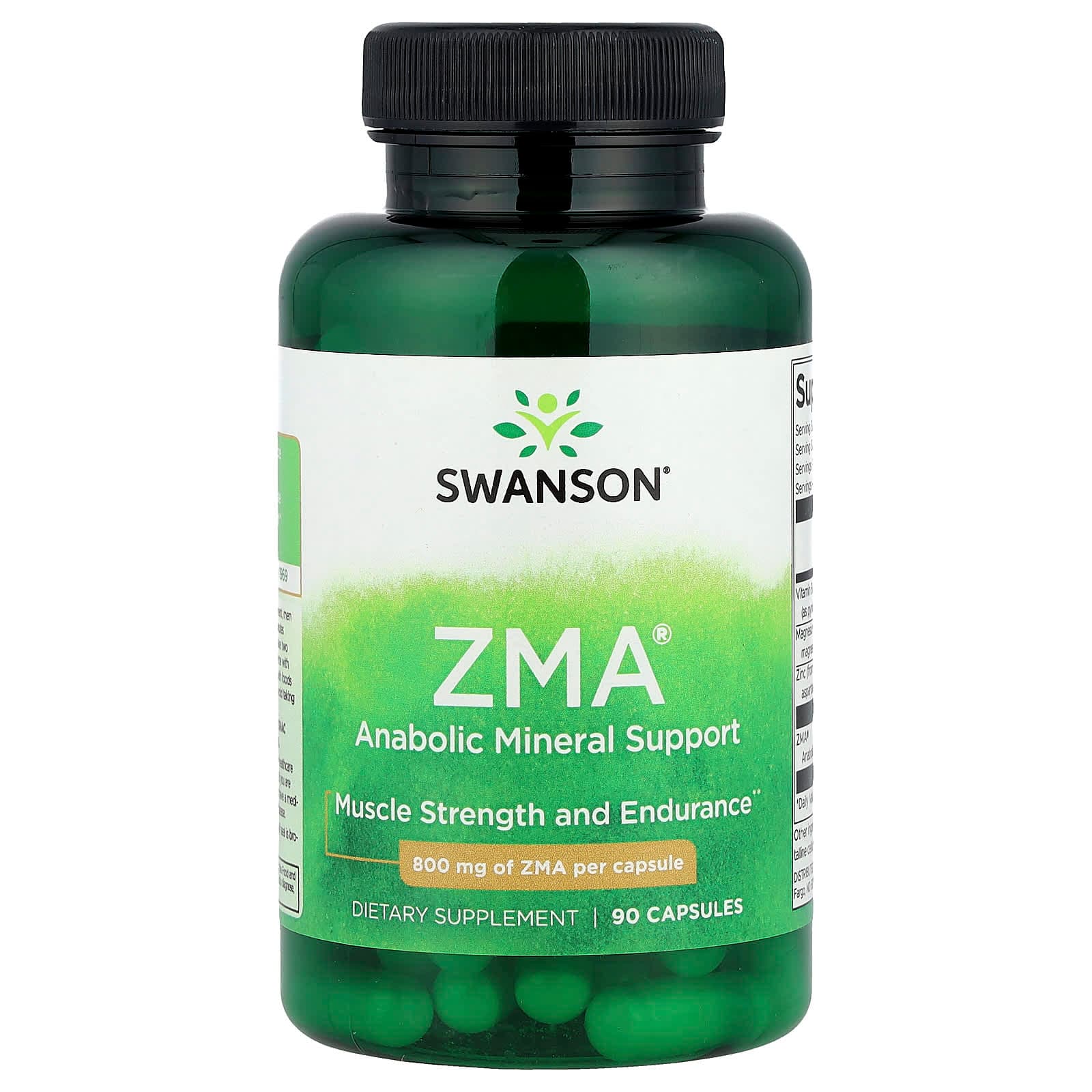 Swanson Vitamins ZMA, Anabolic Mineral Support – 90 gélules de Swanson Vitamins